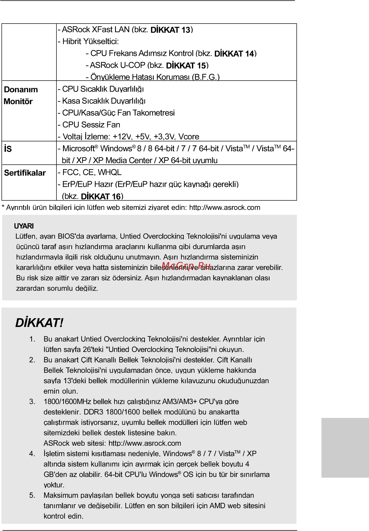 ASRock 880GM-LE FX [115/177] Türkçe türkçe türkçe türkçe türkçe