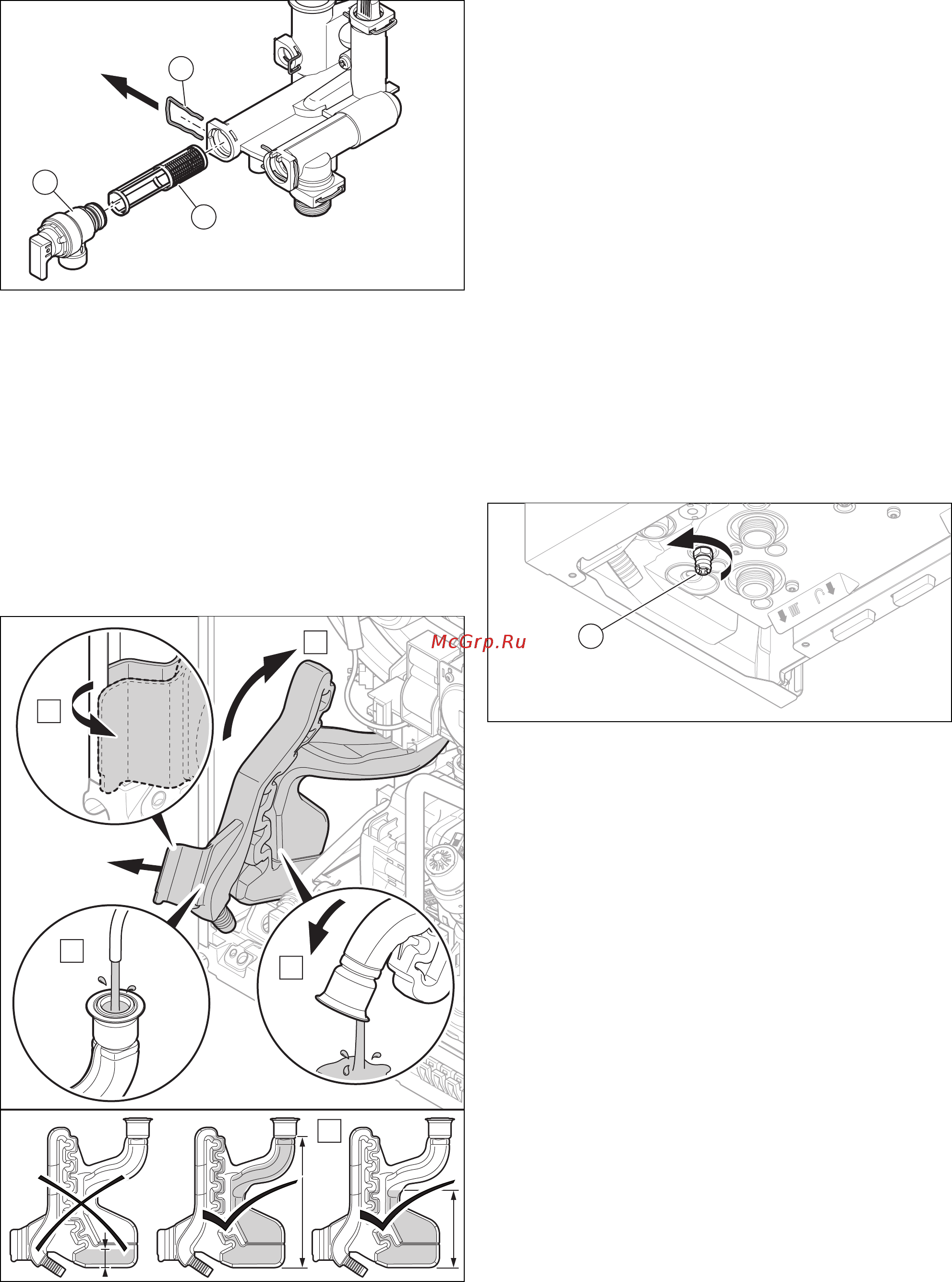 Vaillant ecoTEC intro VUW 18/24 AS/1-1 [26/48] 0 очистка сифона конденсата