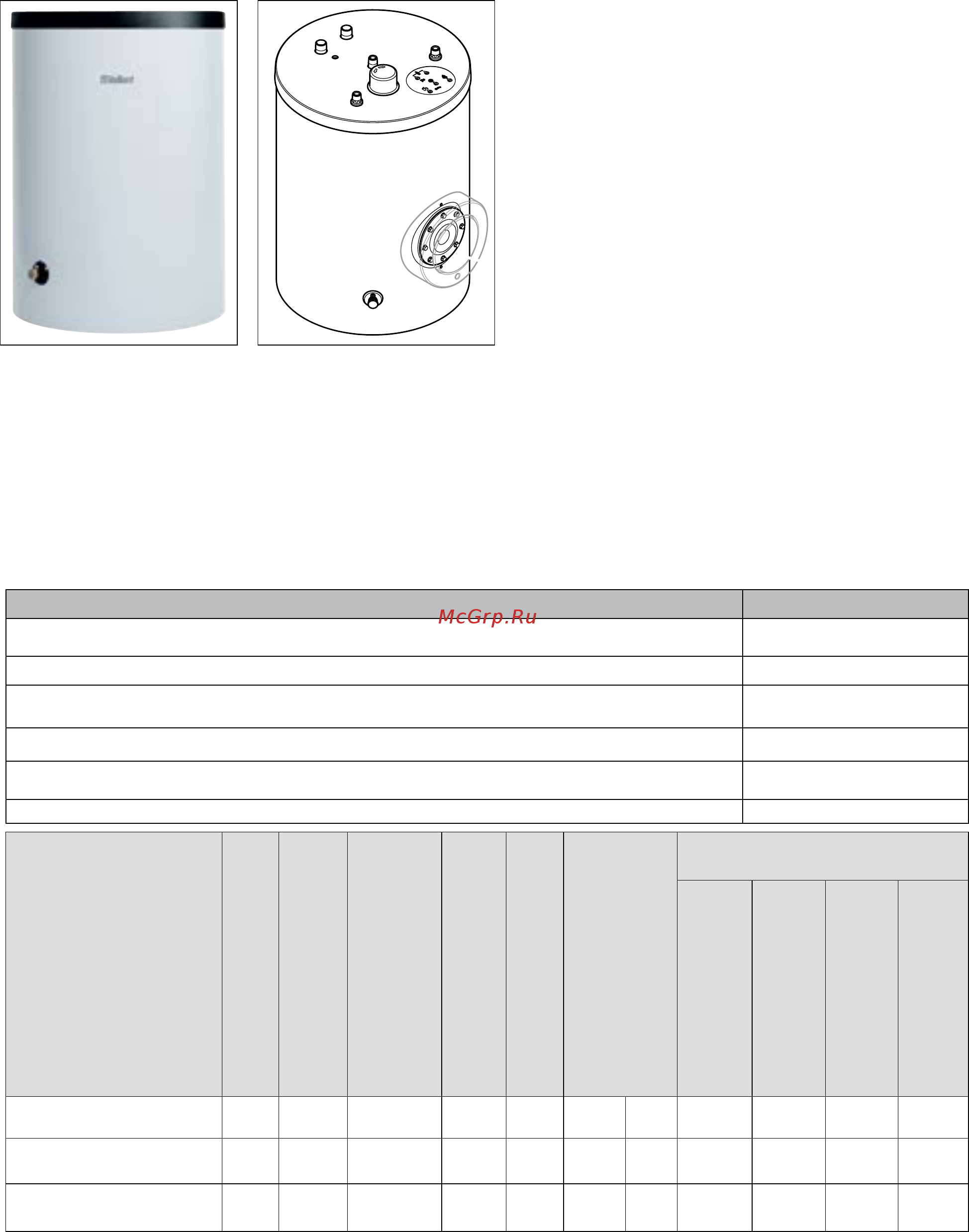 Vaillant ecoTEC intro VUW 18/24 AS/1-1 [319/331] Емкостные водонагреватели косвенного нагрева
