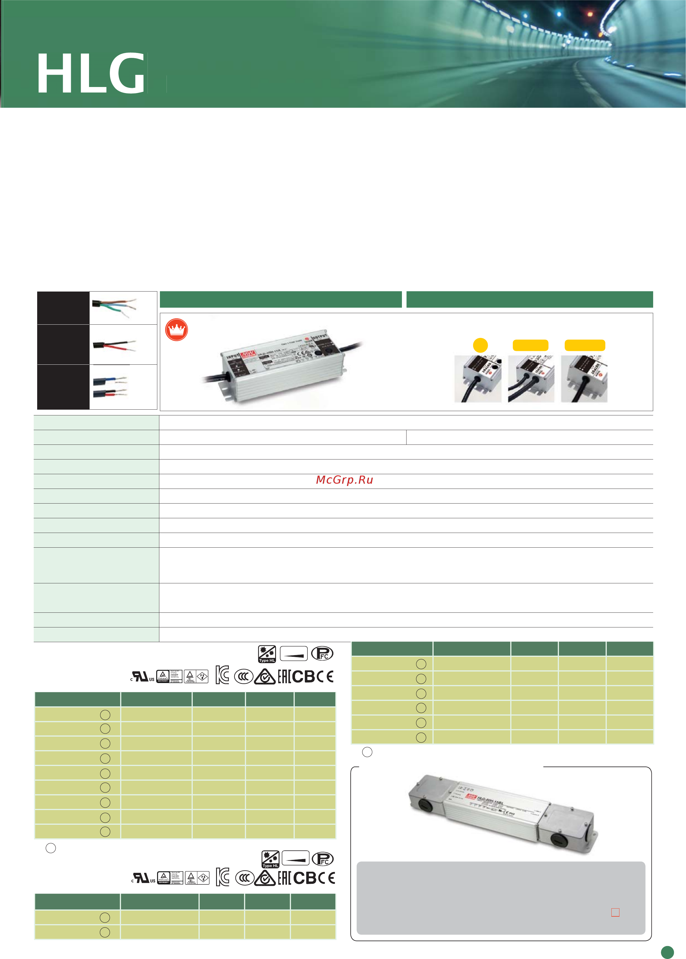 MEAN WELL HLG-185H-C1400A [51/101] Series