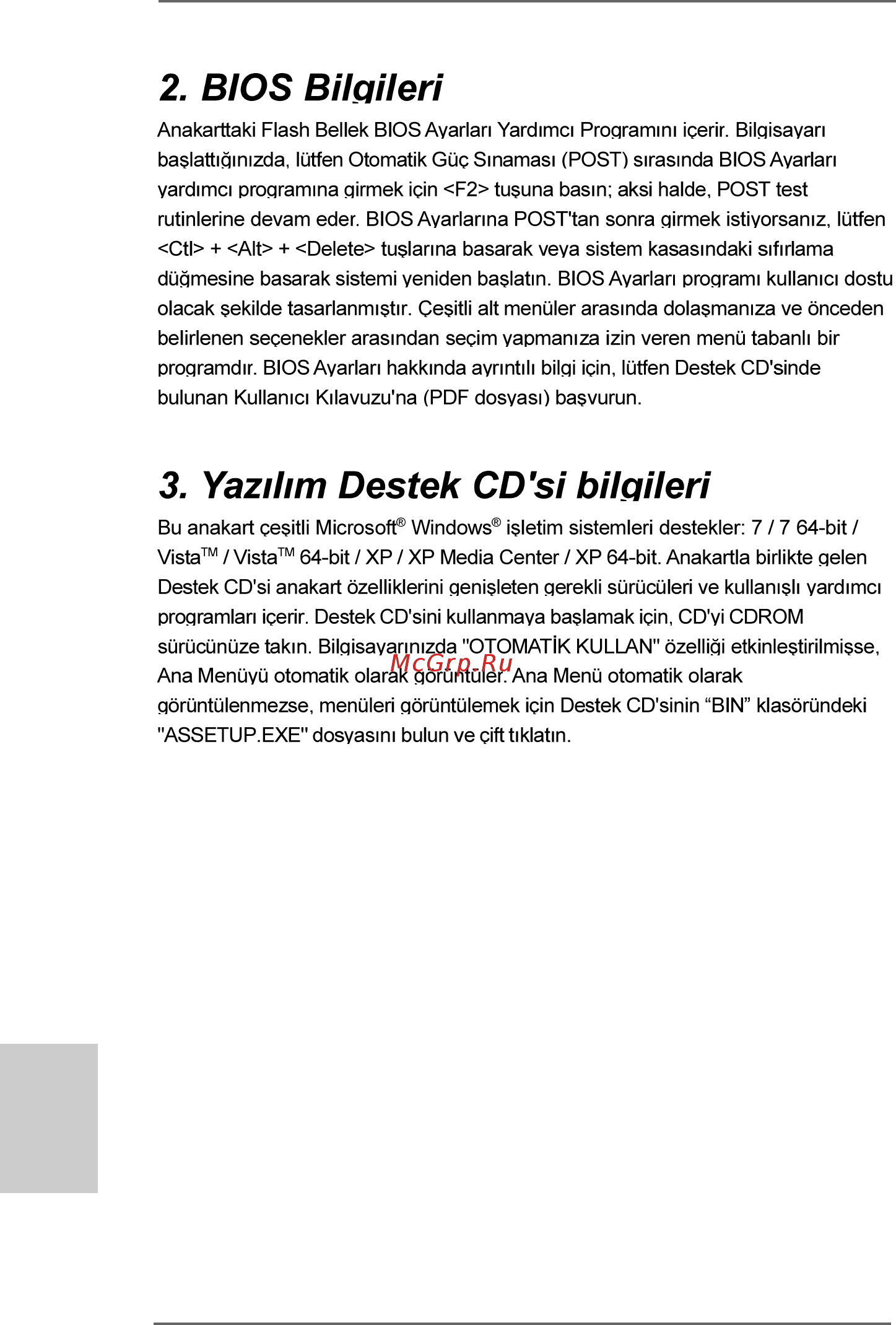 ASRock 760GM-GS3 [110/155] Türkçe türkçe türkçe türkçe türkçe