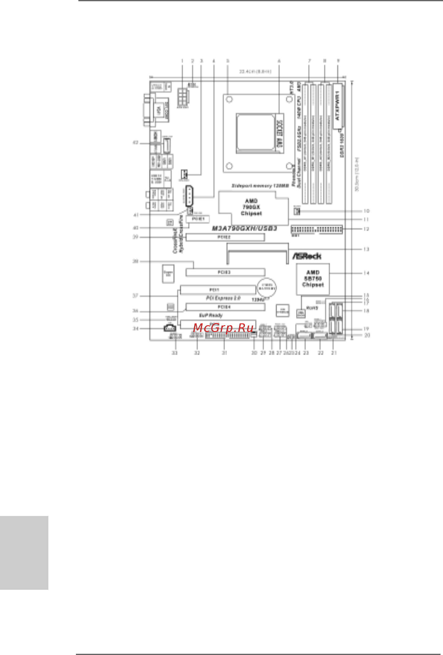 ASRock M3A790GXH/USB3 [2/225] Motherboard layout motherboard layout motherboard layout motherboard layout motherboard layout