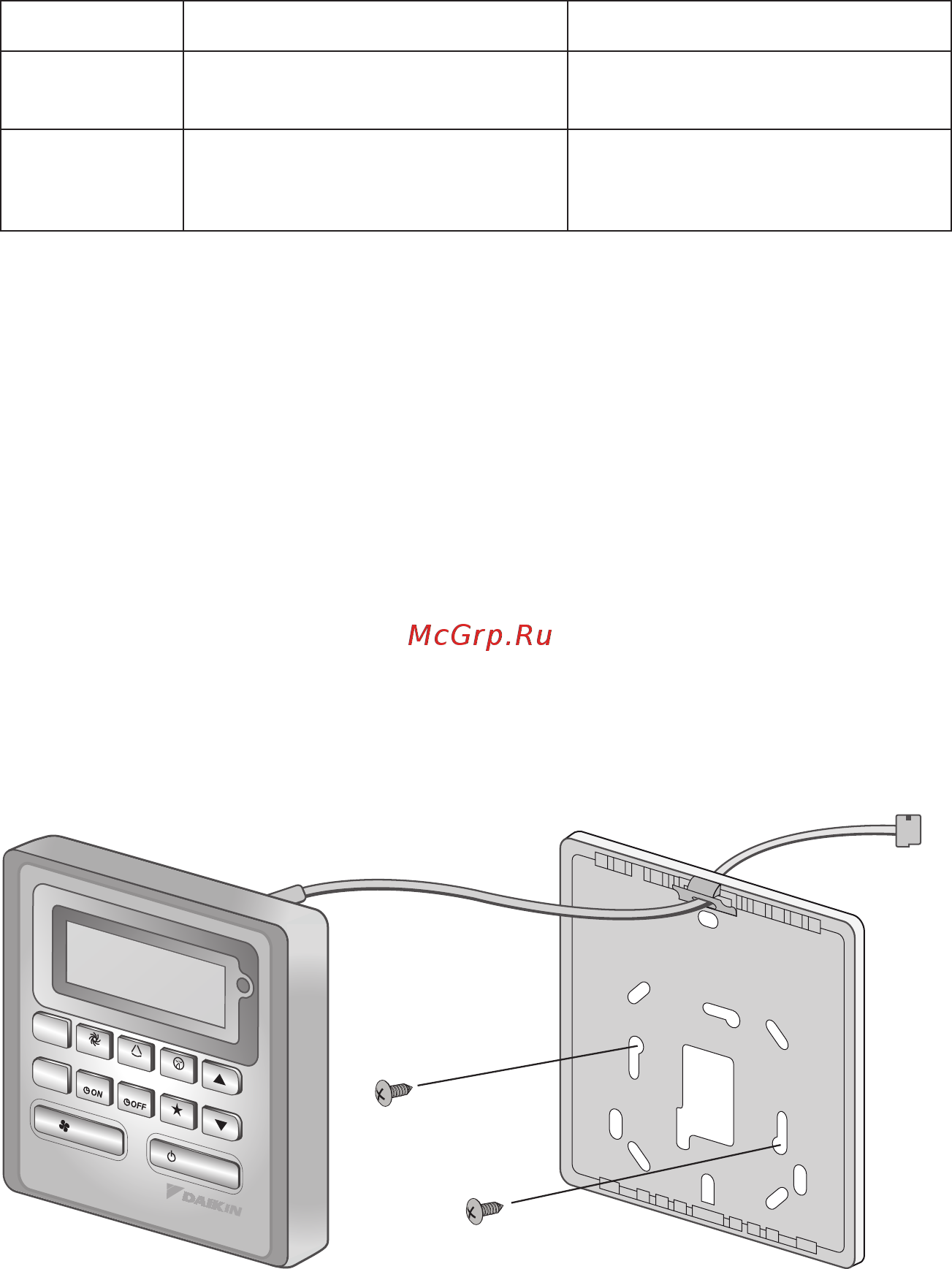 Daikin FWG05AATNMV1 [18/72] Réglage matériel