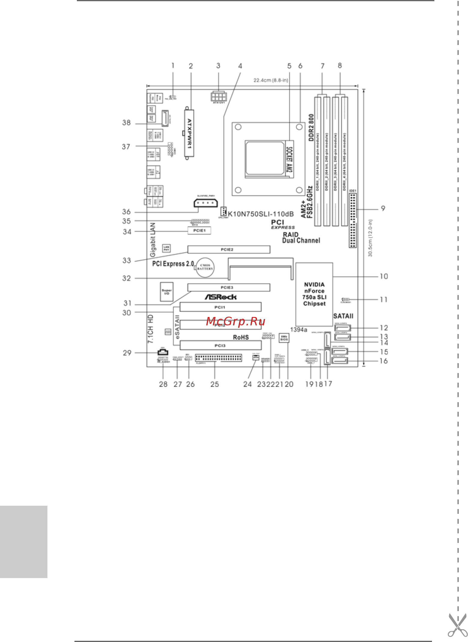 ASRock K10N750SLI-110dB [2/245] Motherboard l motherboard l motherboard l motherboard l motherboard layout ayout ayout ayout ayout