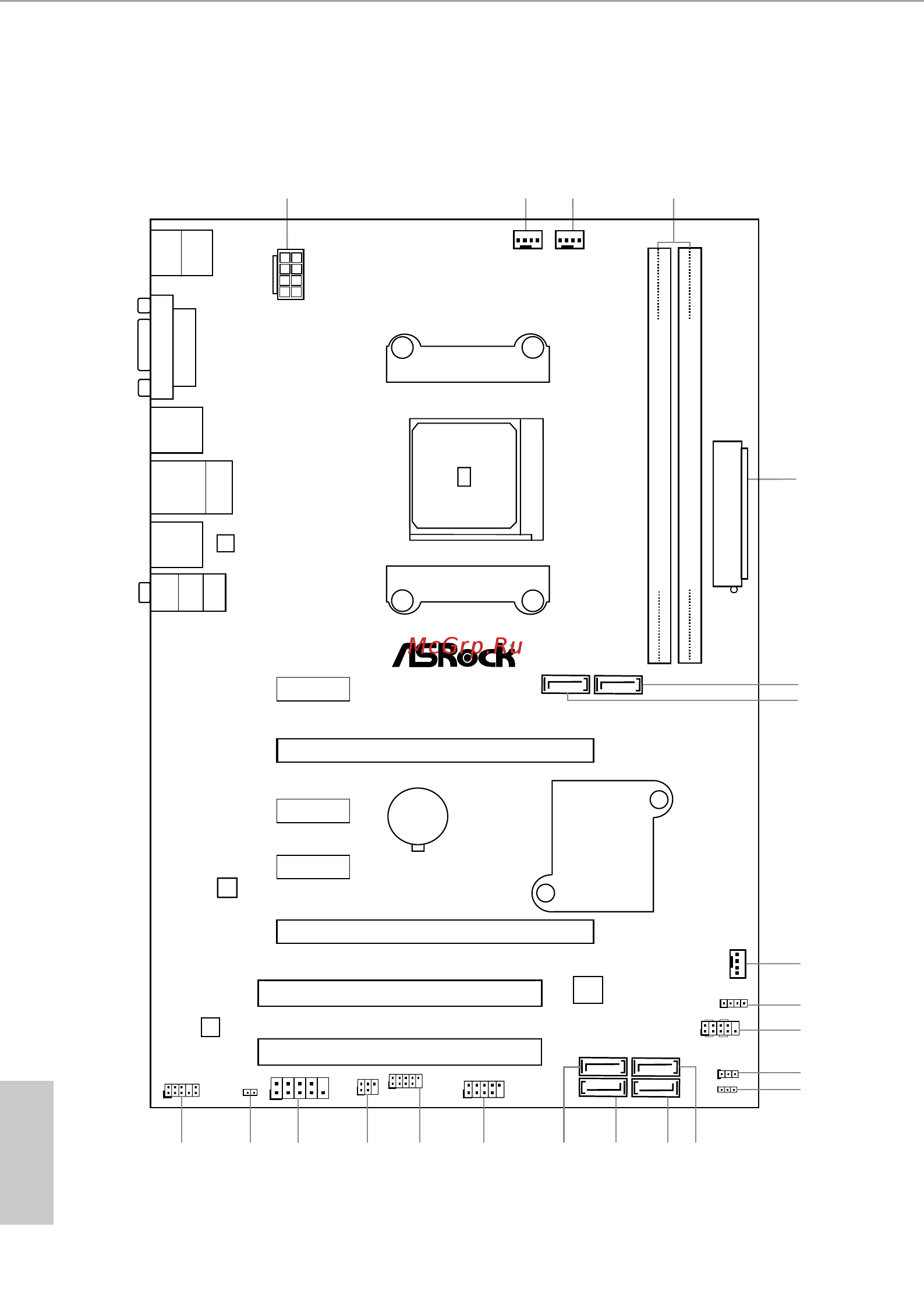 ASRock FM2A55 Pro+ [15/66] Motherboard layout