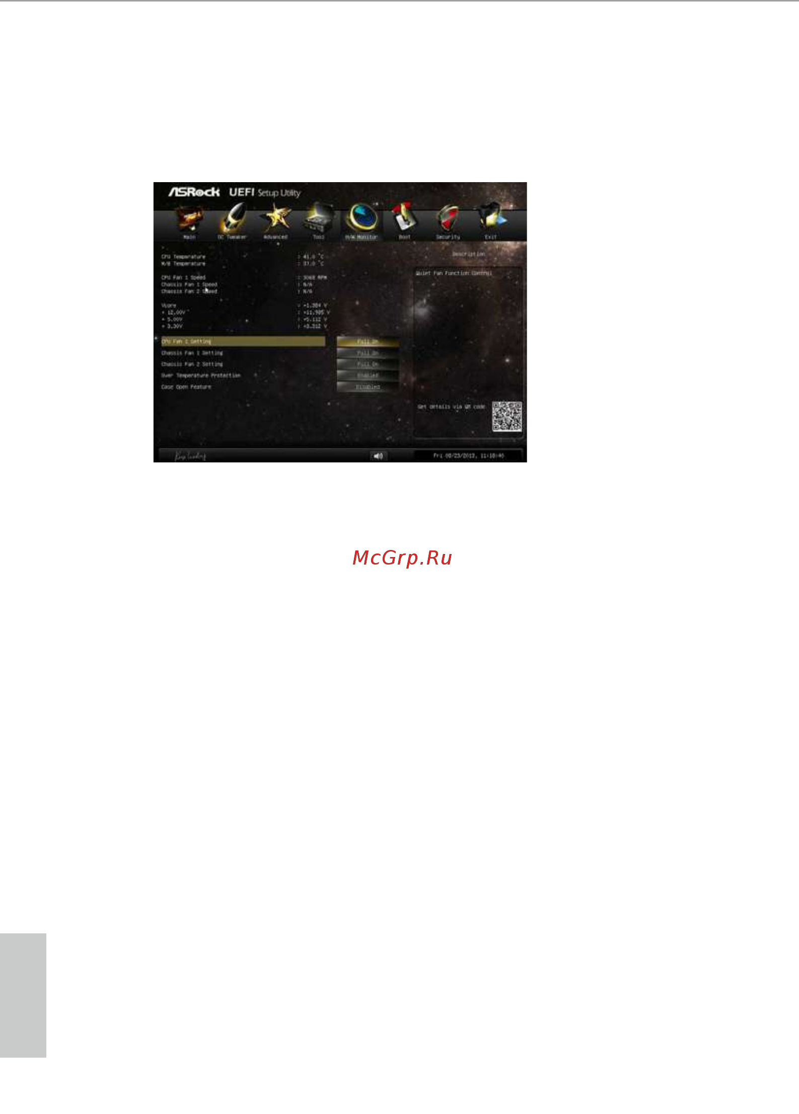 ASRock FM2A55 Pro+ [61/66] Hardware health event monitoring screen