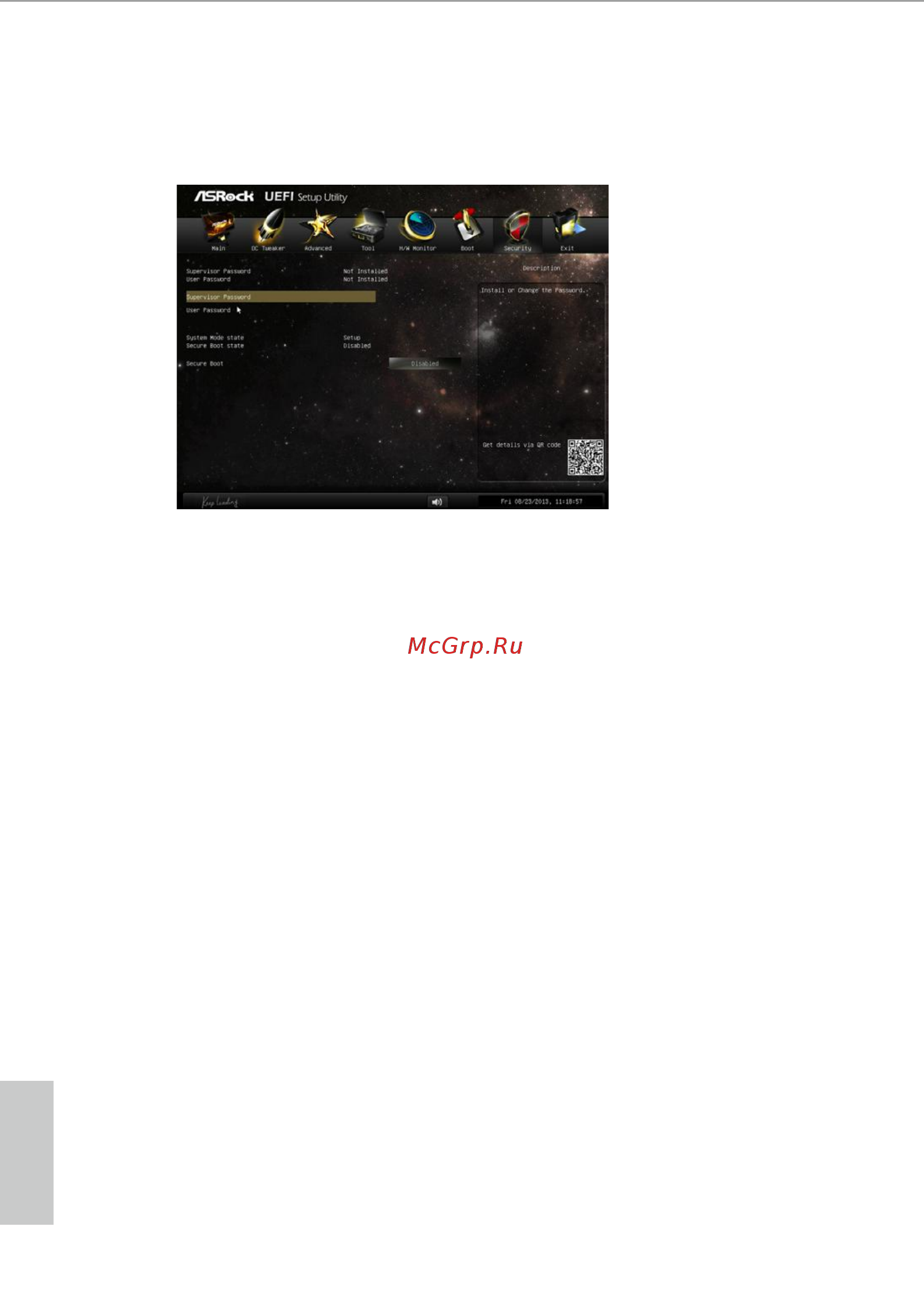 ASRock FM2A58M-HD+ [61/63] Security screen