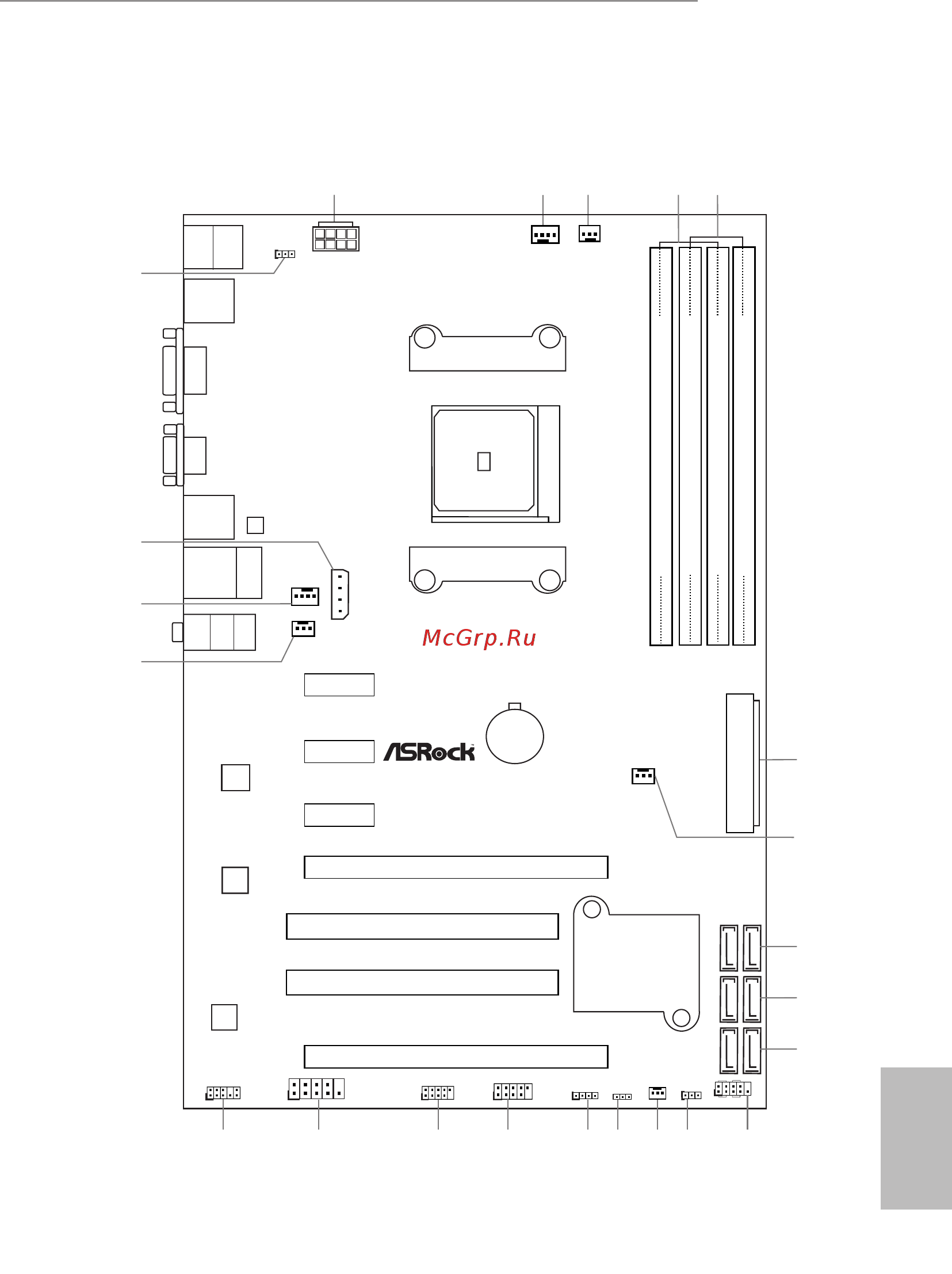 ASRock FM2A58+ BTC [2/146] Motherboard layout