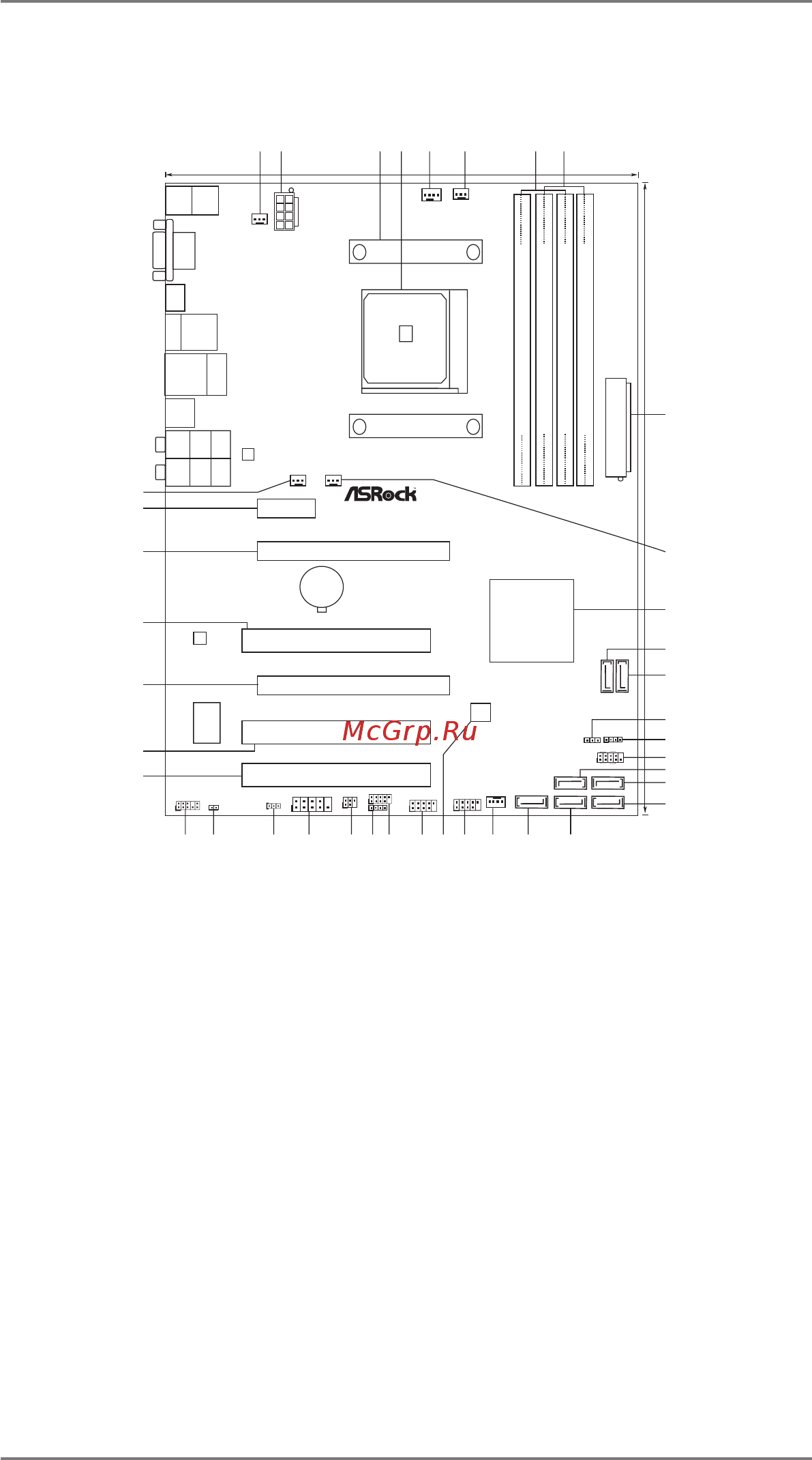 ASRock A55 Pro3 [12/69] Motherboard layout
