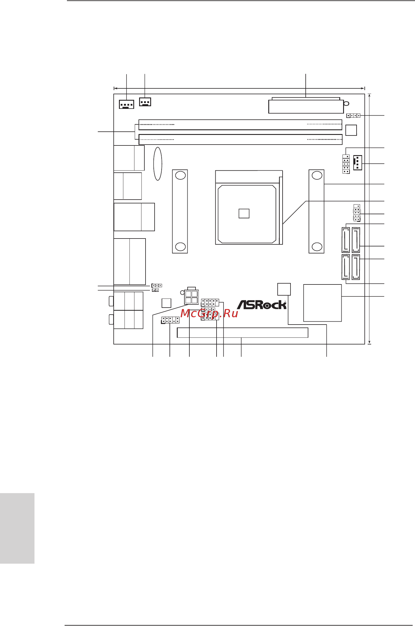 ASRock A75M-ITX [2/157] Motherboard layout