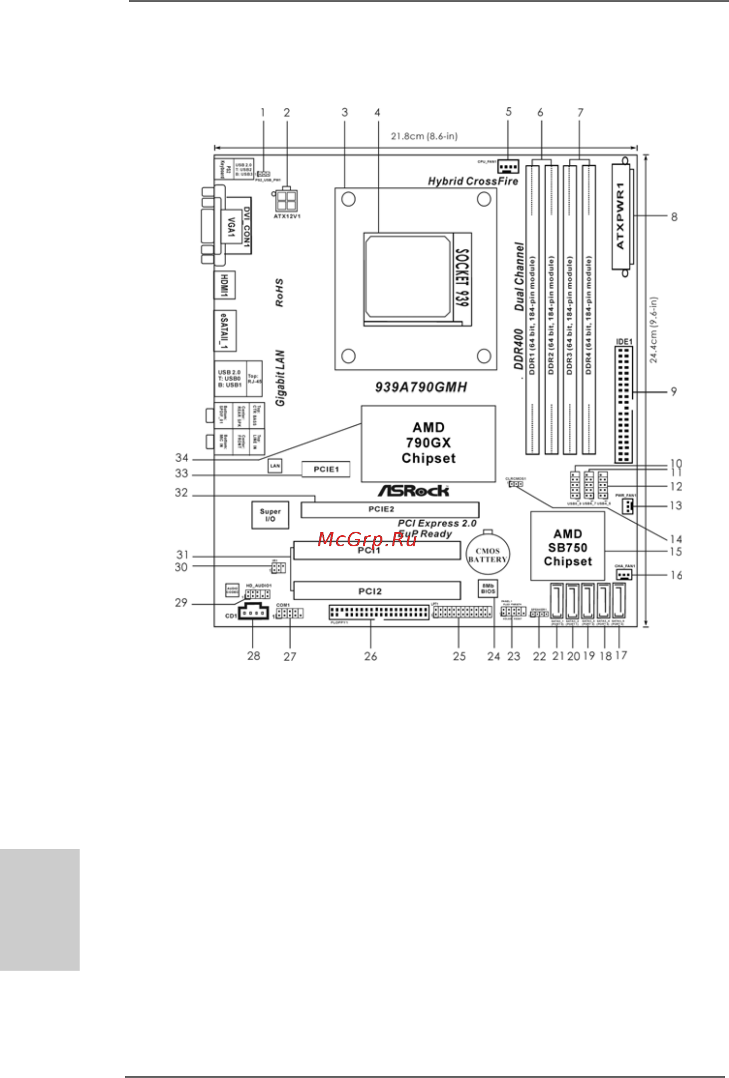 ASRock 939A790GMH [2/129] Motherboard layout motherboard layout motherboard layout motherboard layout motherboard layout