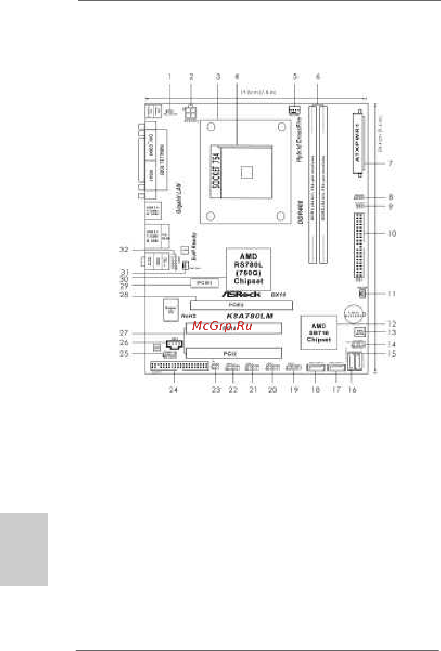 ASRock K8A780LM [2/84] Motherboard layout motherboard layout motherboard layout motherboard layout motherboard layout
