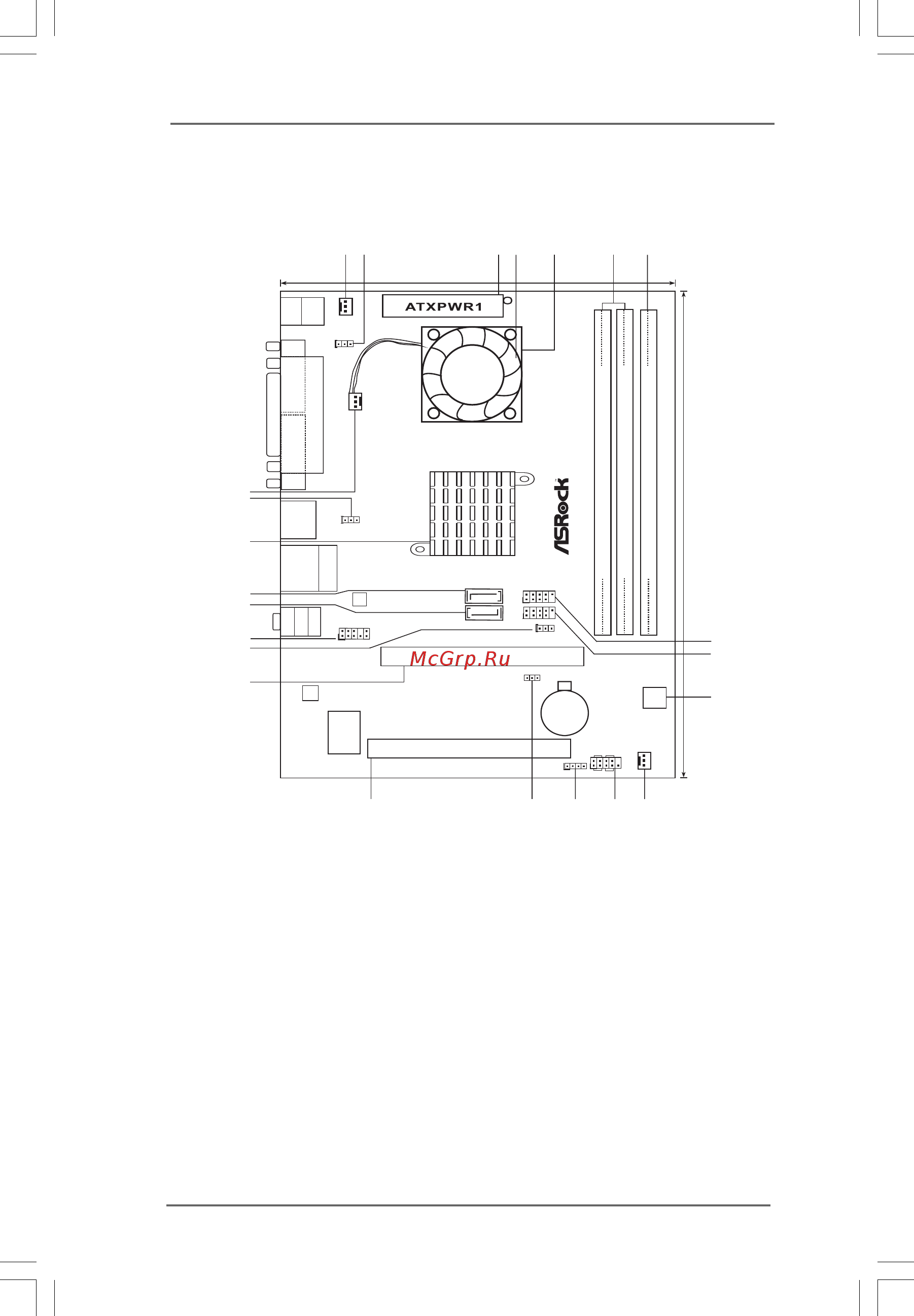 ASRock PV530 [10/39] Motherboard layout 1 motherboard layout 1 motherboard layout 1 motherboard layout 1 motherboard layout