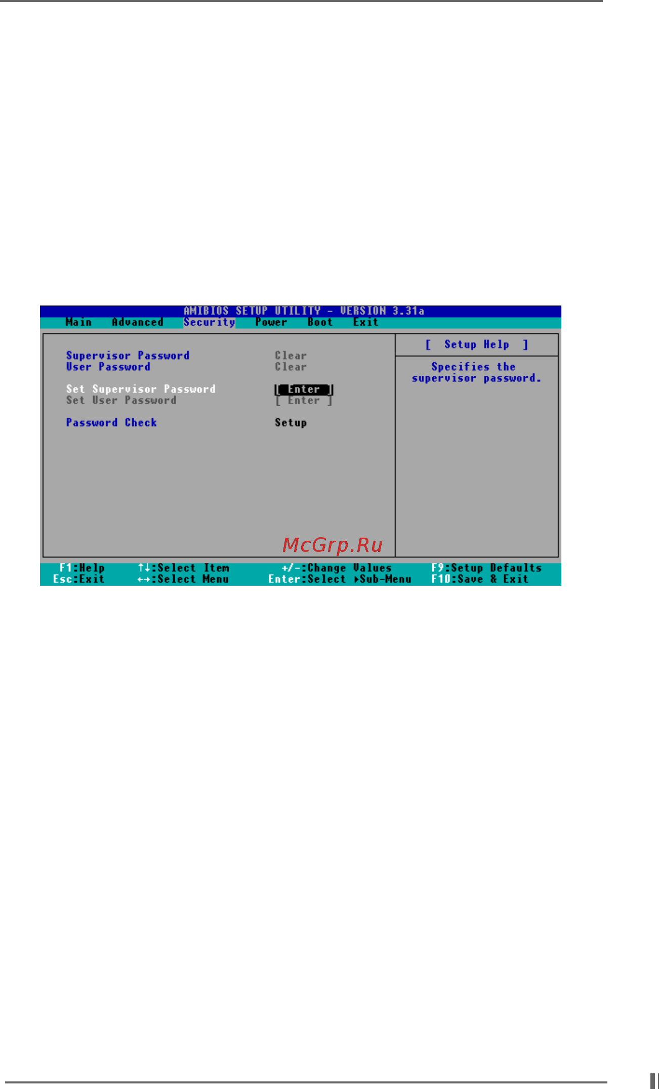 ASRock K7VT2 [21/24] Security setup menu 2 security setup menu 2 security setup menu 2 security setup menu 2 security setup menu