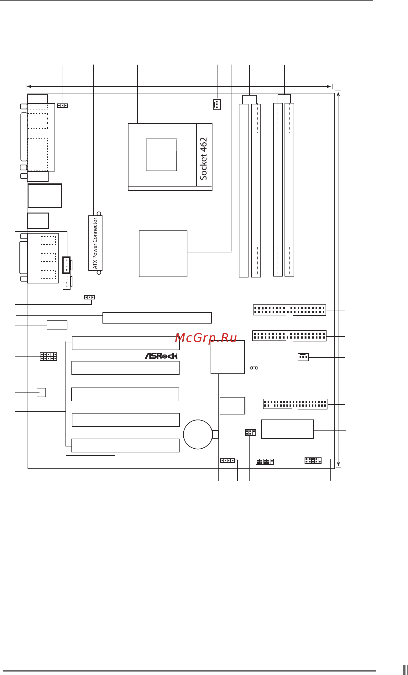 ASRock K7VT2 [6/24] Motherboard layout 1 motherboard layout 1 motherboard layout 1 motherboard layout 1 motherboard layout