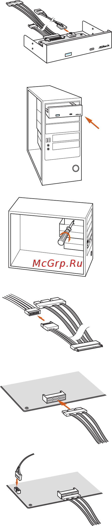 ASRock Front USB 3.1 Panel Инструкция онлайн [2/2] 539365