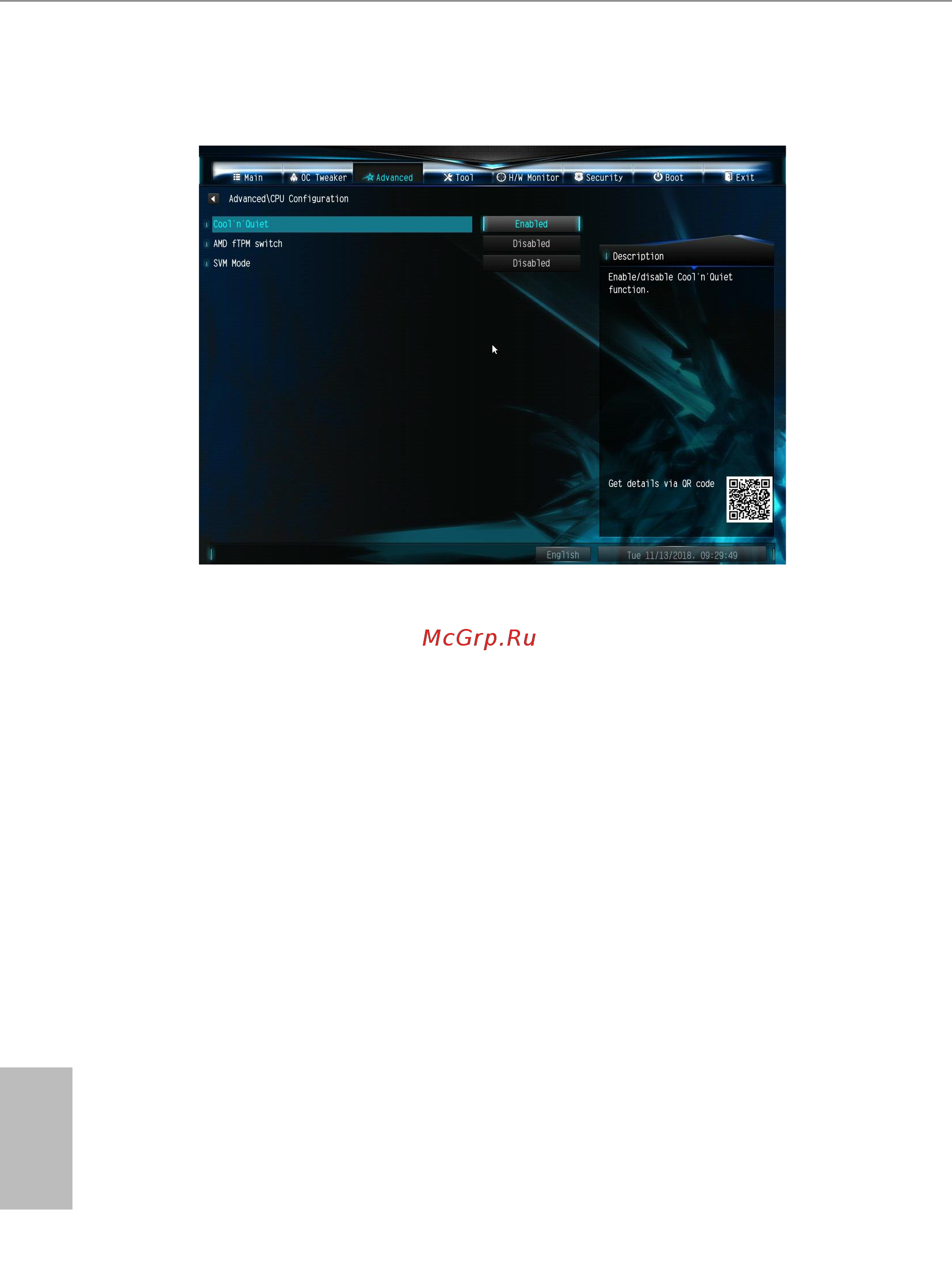 ASRock DeskMini X300 Series [41/56] Cpu configuration