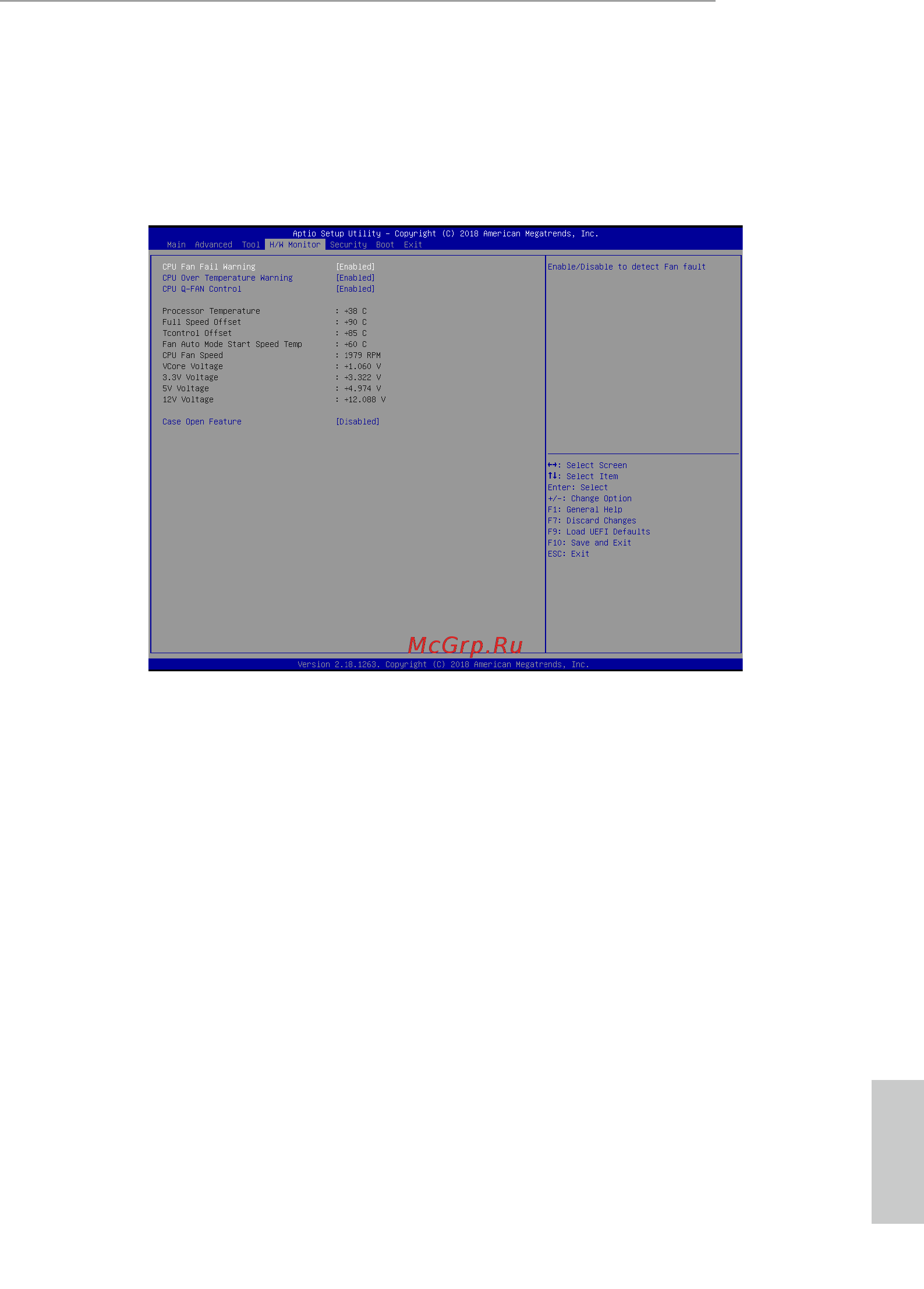ASRock Jupiter-H310 [46/53] Hardware health event monitoring screen