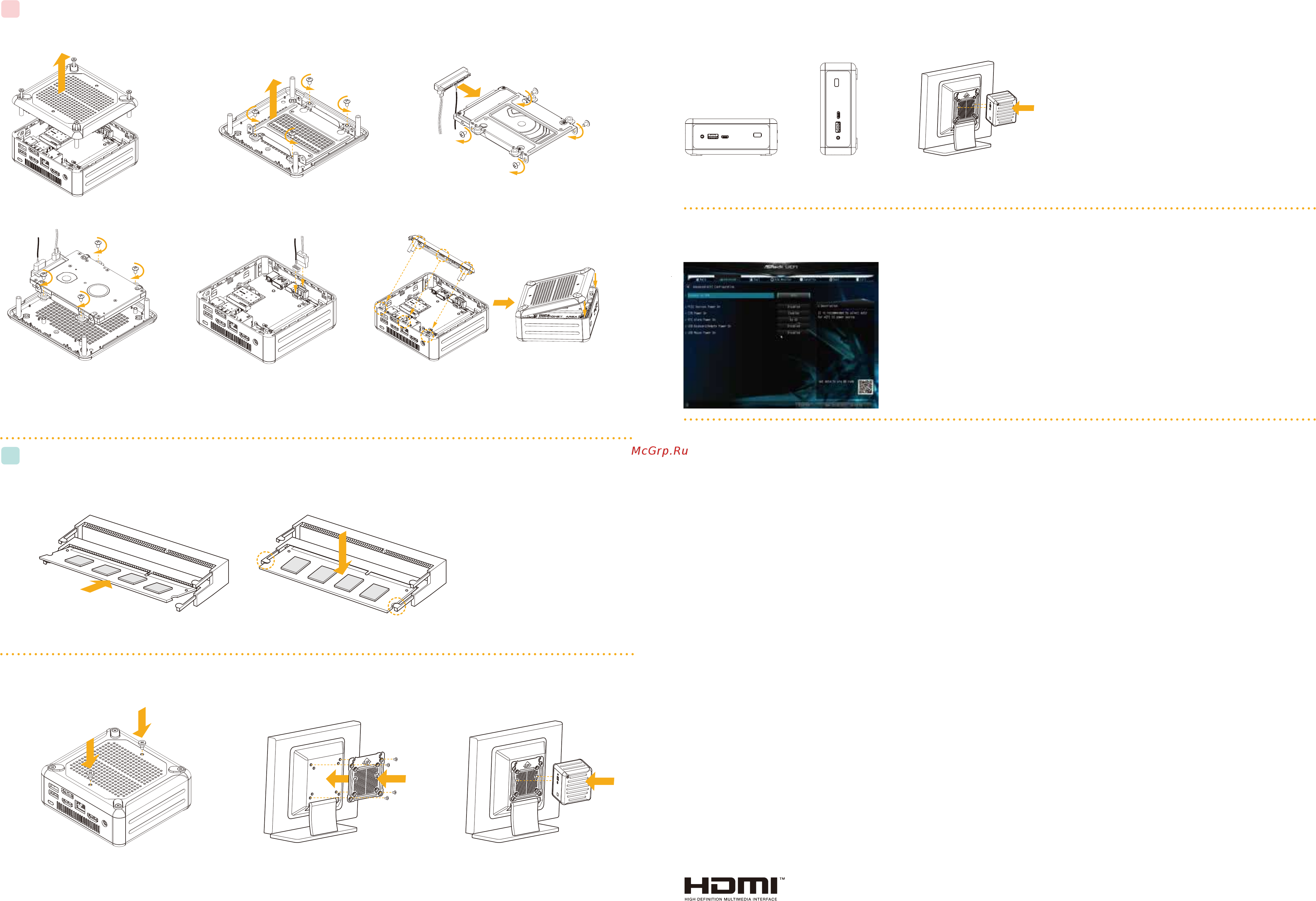 ASRock Beebox Series [2/2] Inch hard drive how to install the hard drive c