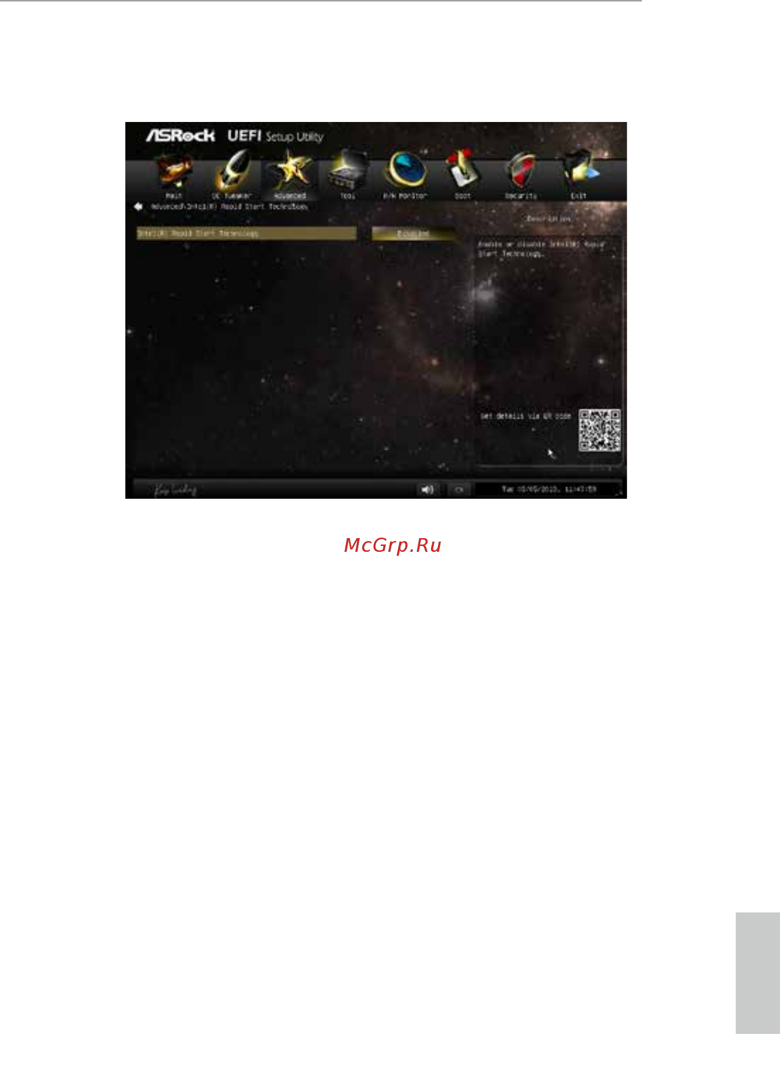 ASRock M8 Series [114/227] Intel rapid start technology