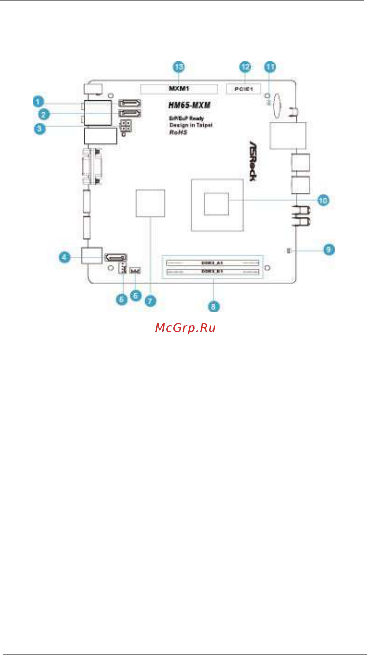 ASRock Vision 3D Series (Sandy Bridge) [9/65] System motherboard components