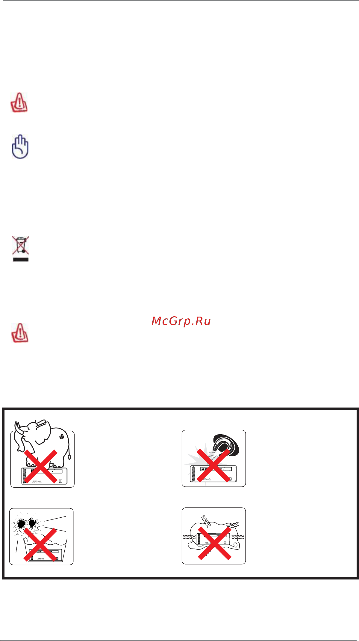 ASRock Core 100HT [4/54] Safety cautions and warnings