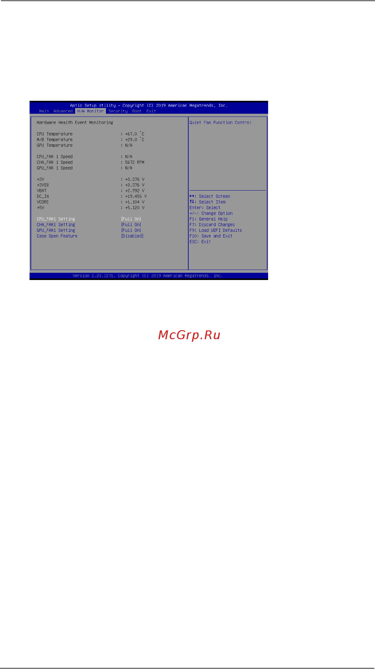 ASRock MXM IPC-Q370 [40/45] Hardware health event monitoring screen