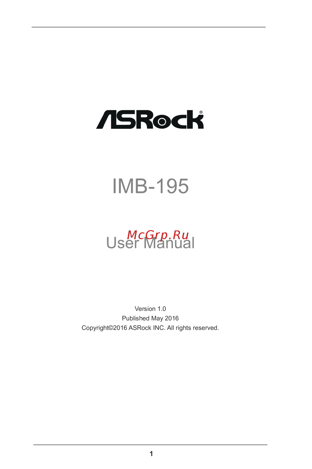 ASRock IMB-195