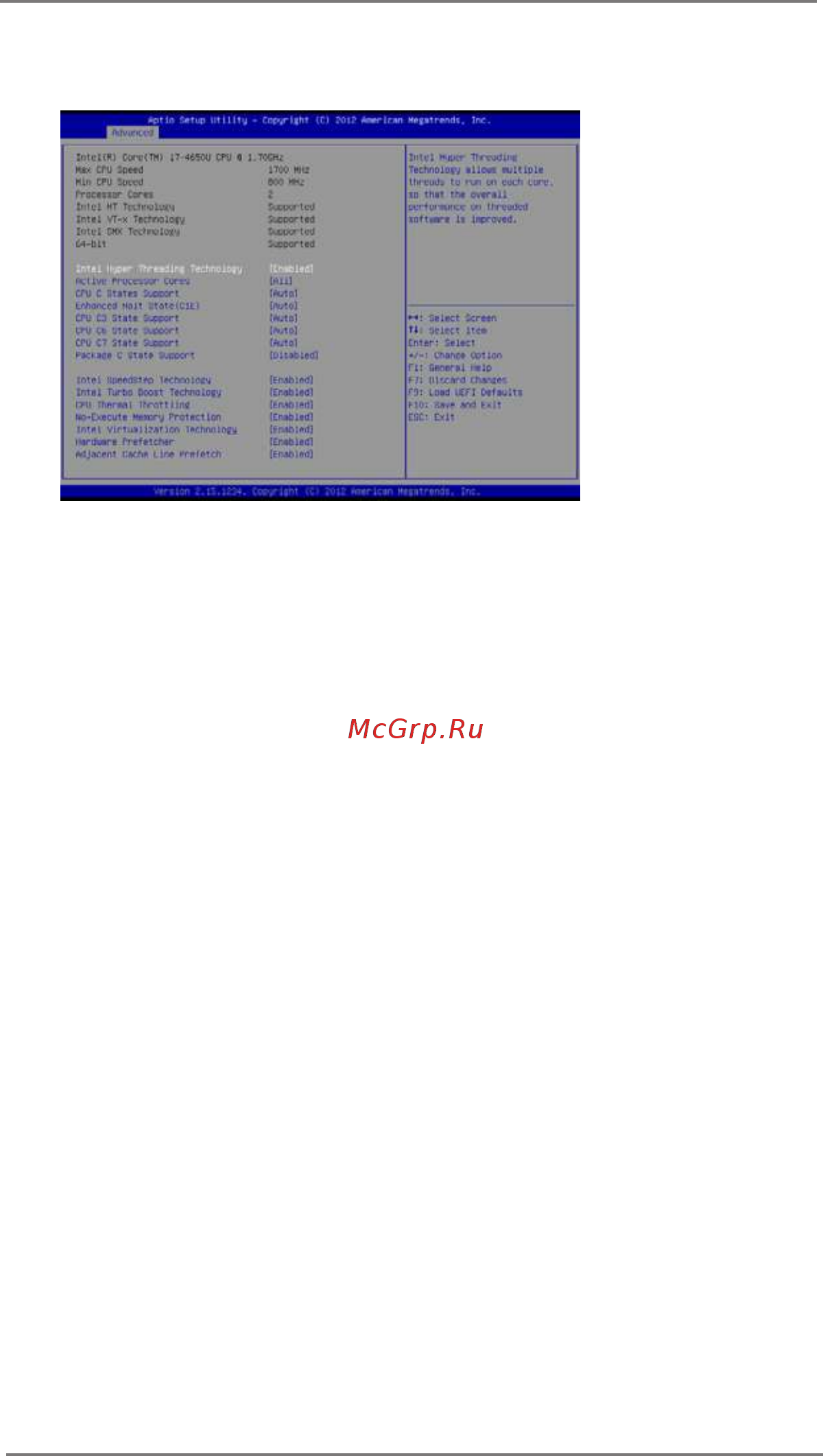 ASRock IMB-186V [25/41] Cpu configuration