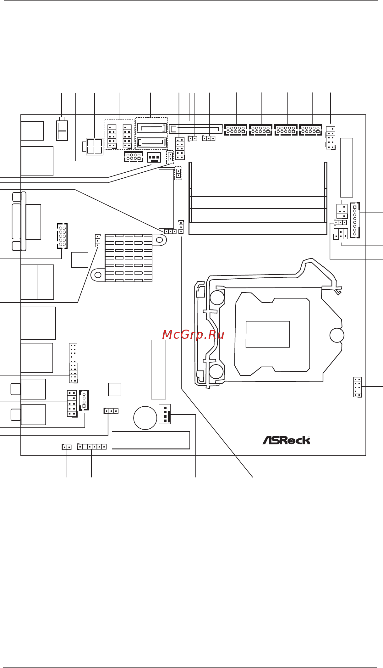 ASRock IMB-183 [8/40] Motherboard layout