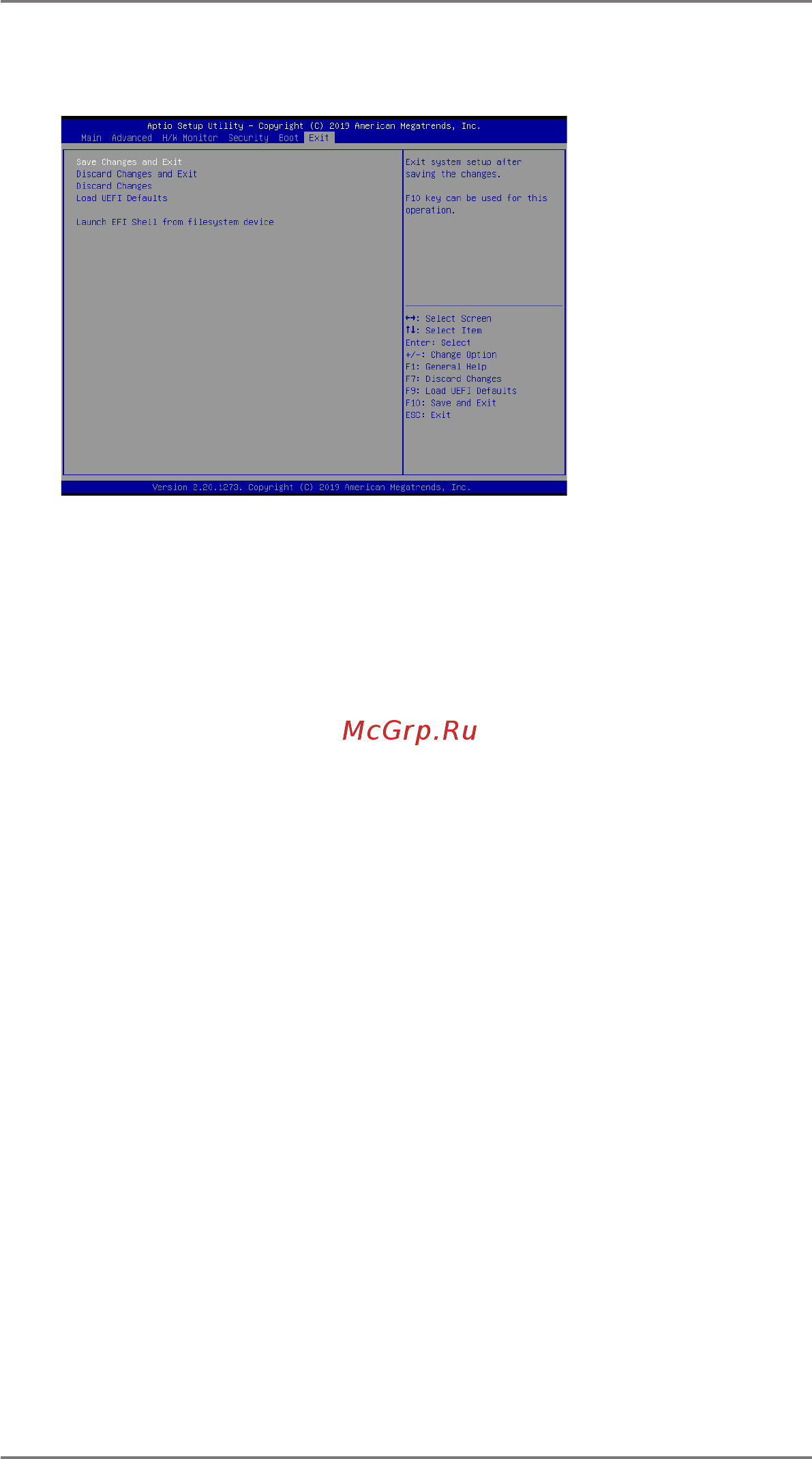 ASRock IMB-A1000 [36/38] Exit screen
