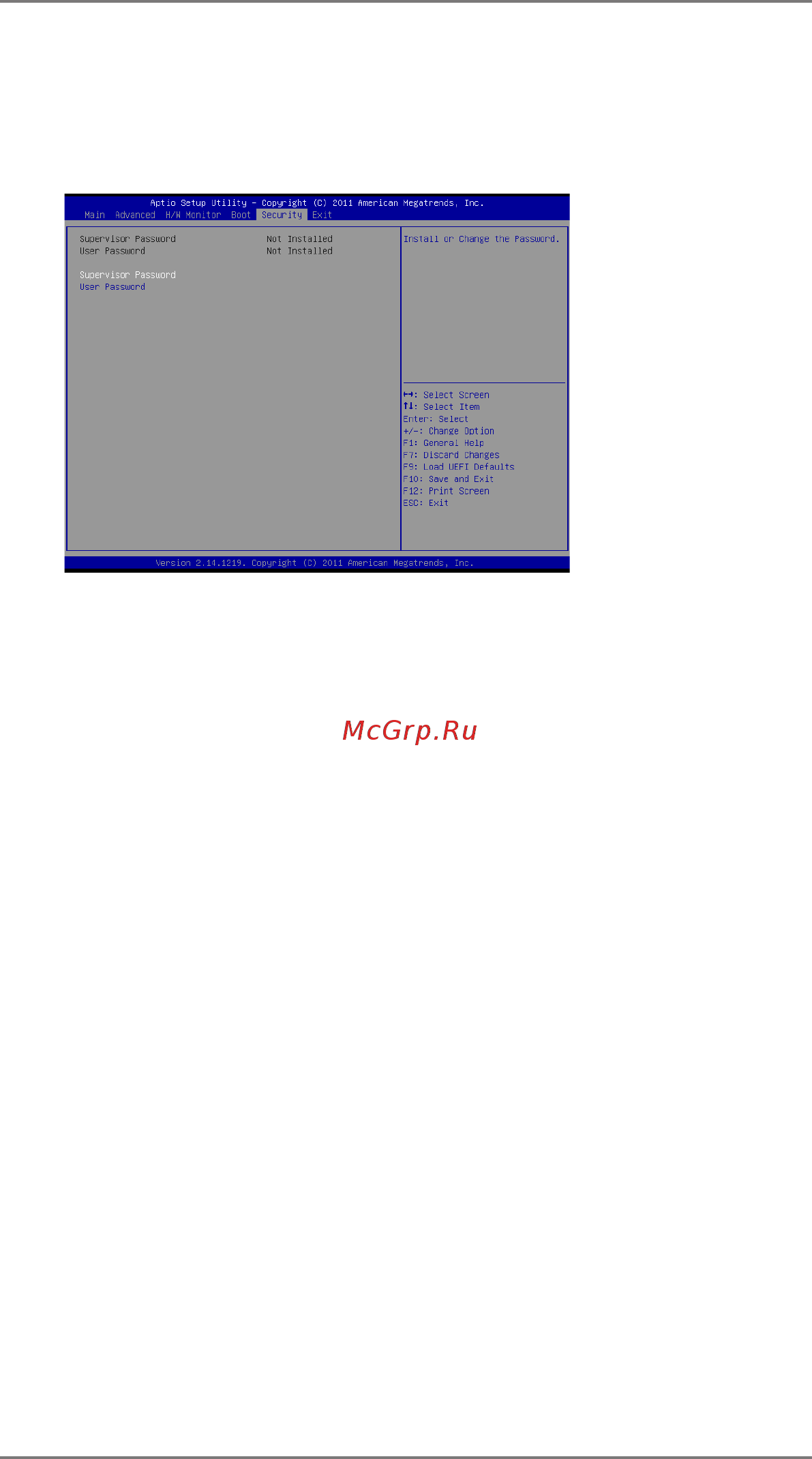 ASRock IMB-146 Series [45/46] Security screen