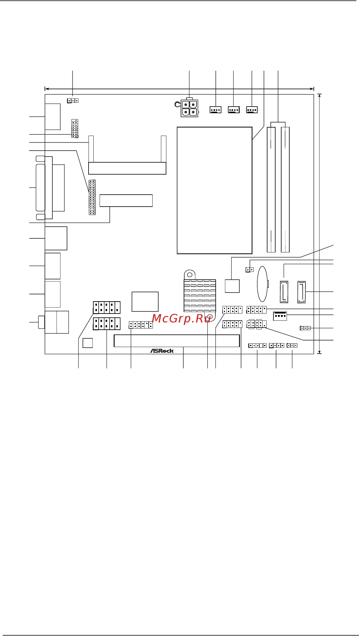 ASRock IMB-142 Series [7/16] Motherboard layout