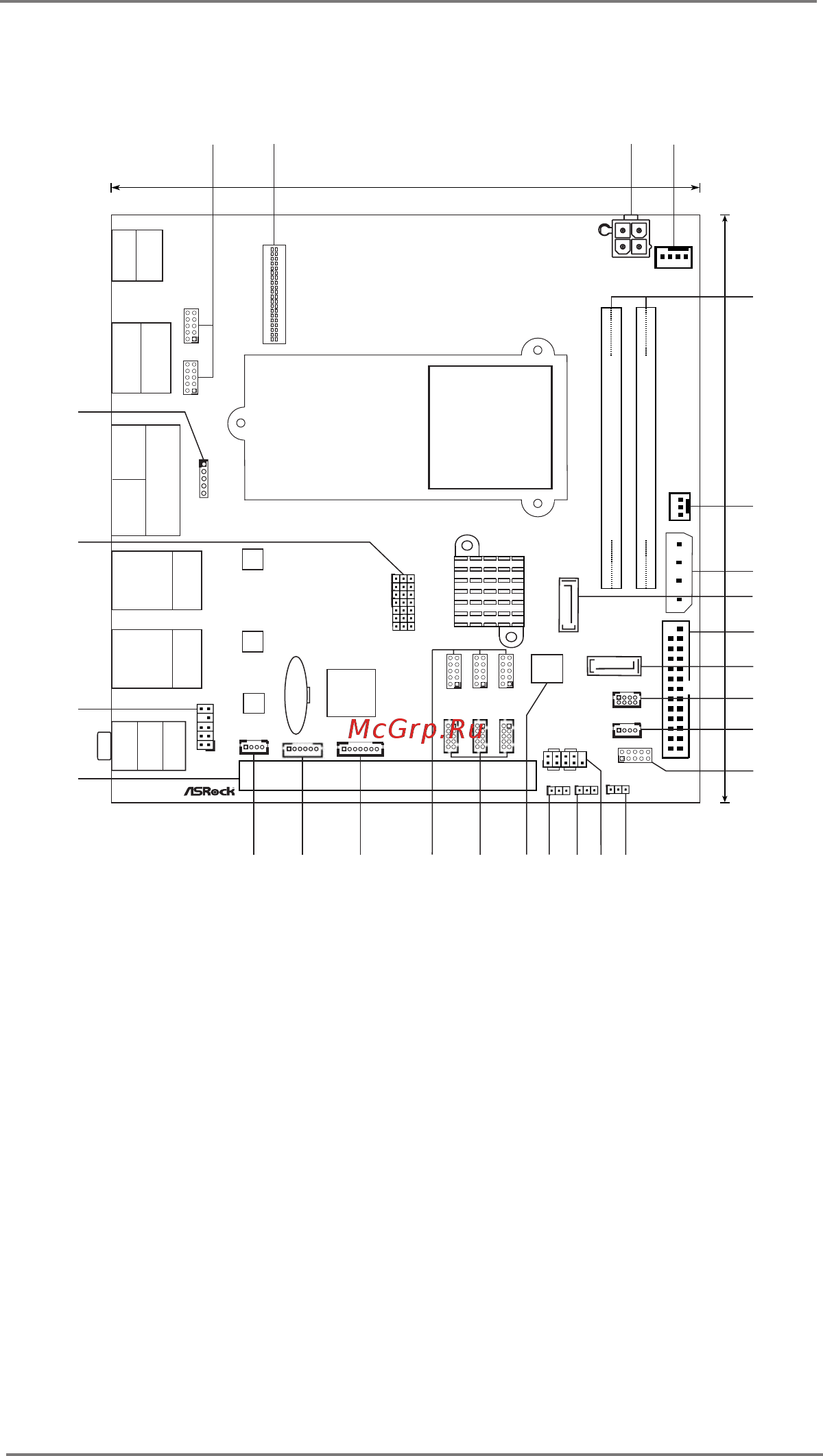 ASRock IMB-140 Series [9/41] Motherboard layout