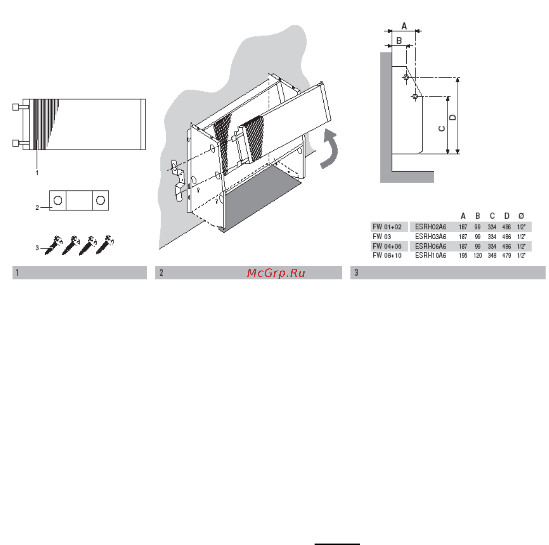 Daikin ESRH03A6 Инструкция по монтажу онлайн [2/3] 539757