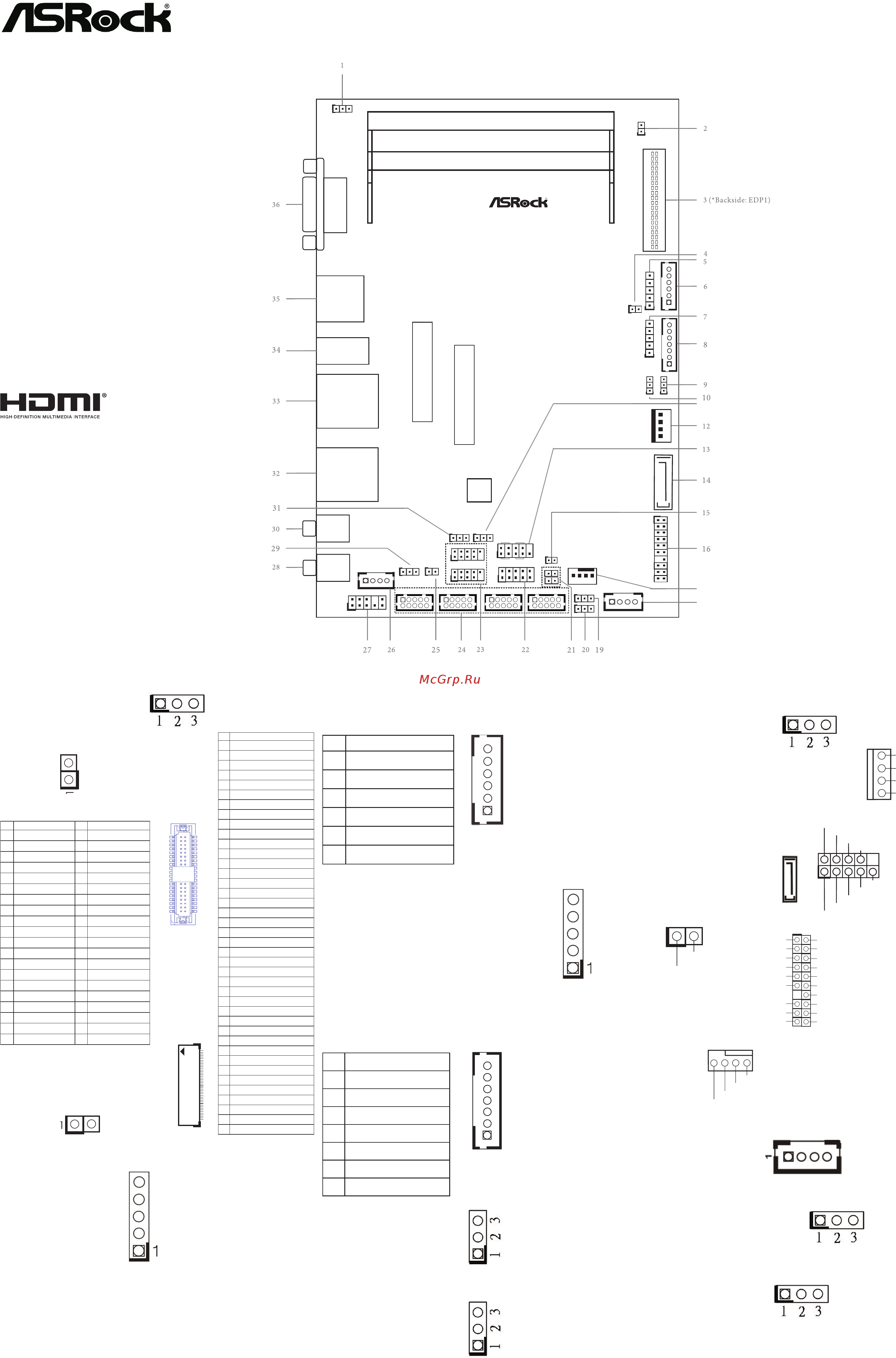 ASRock SBC-230J Руководство по настройке перемычек онлайн