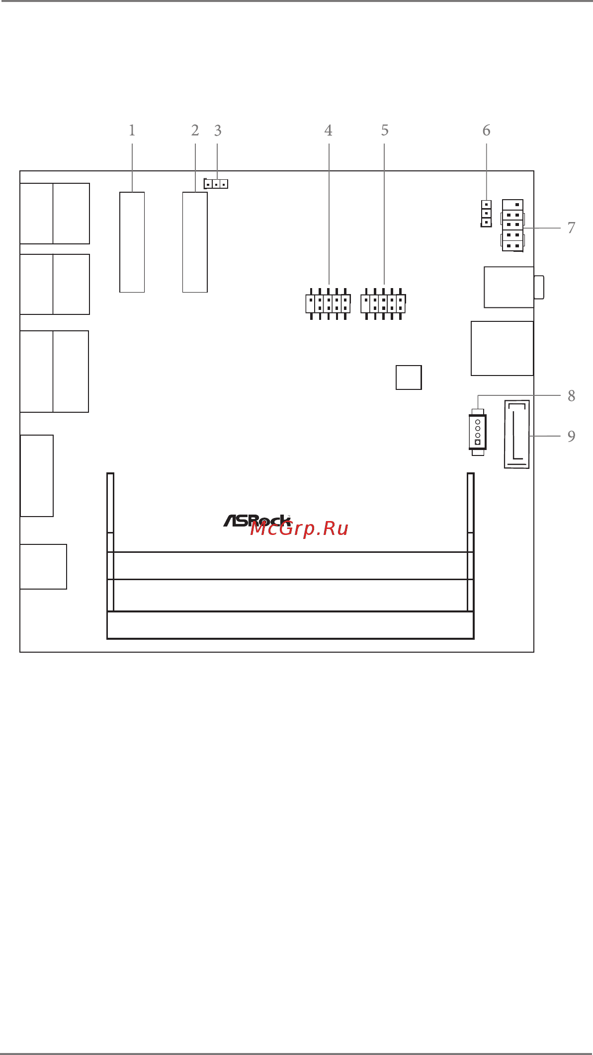 ASRock J3455-NUC-DL [8/31] Motherboard layout
