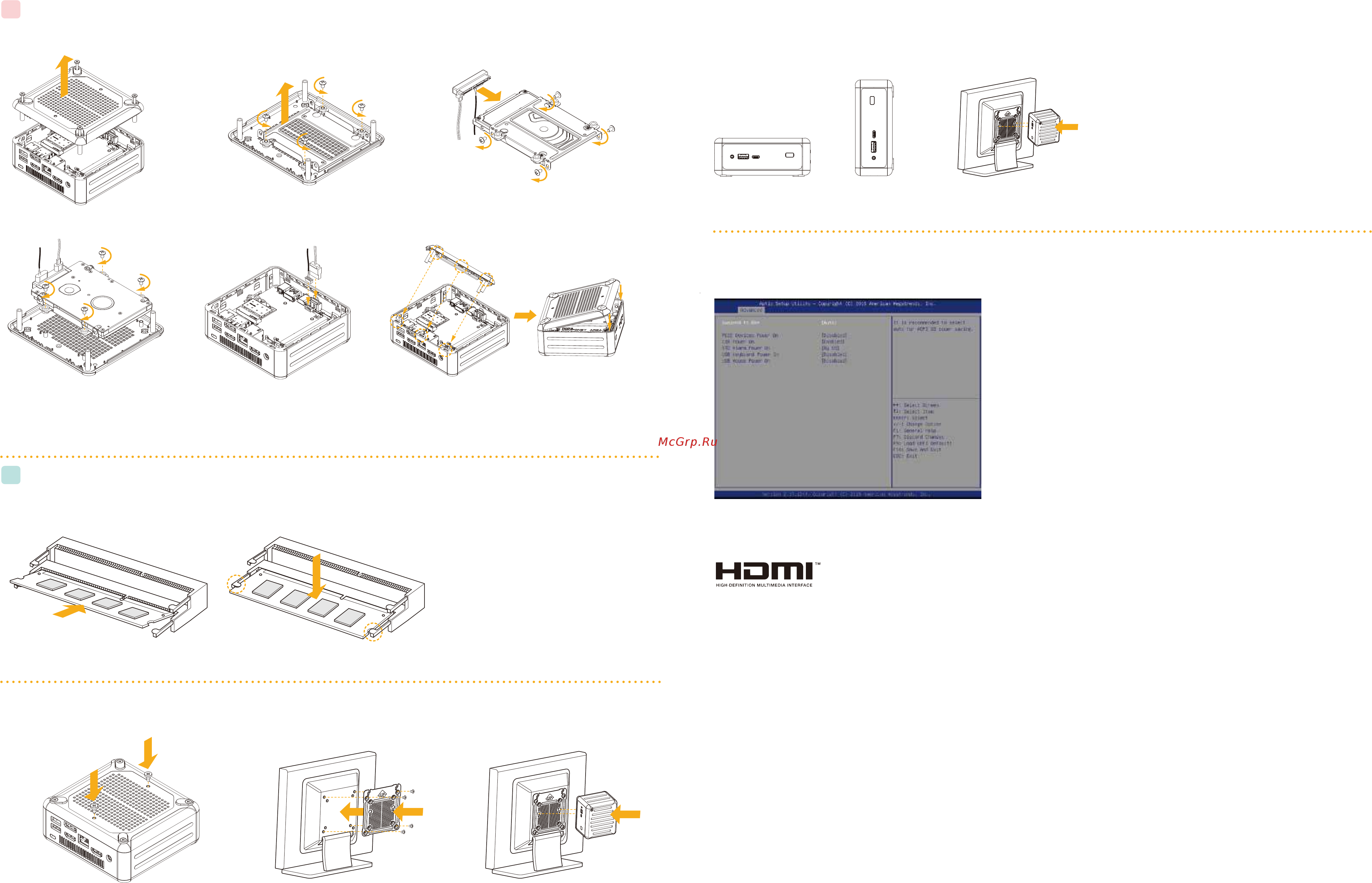 ASRock NUC BOX 6100 [2/2] Inch hard drive how to install the hard drive c