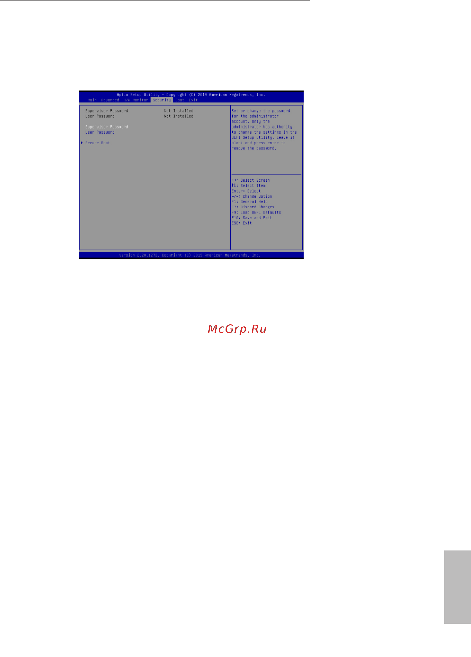 ASRock 4X4 BOX-V1000M [39/43] Security screen