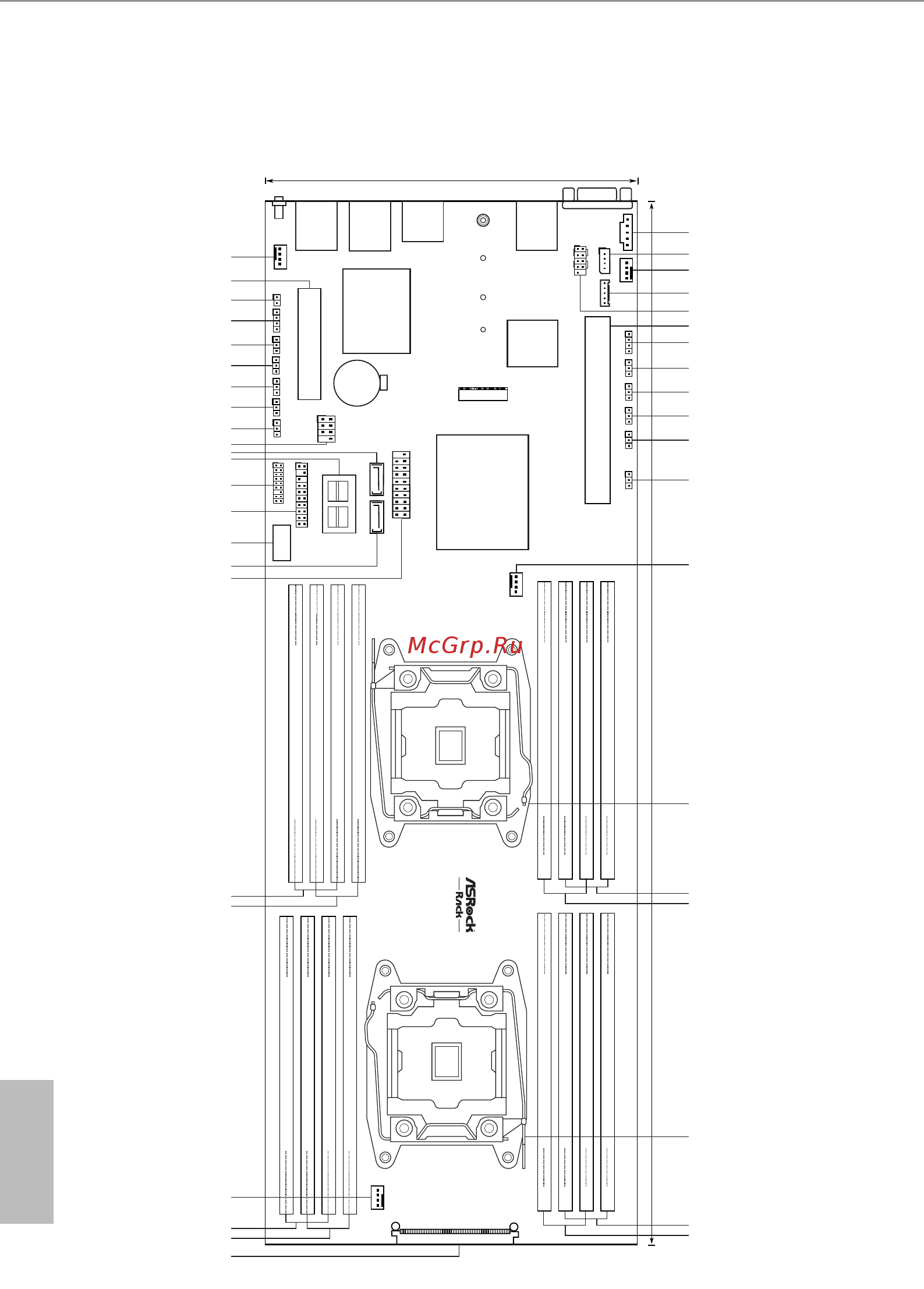 ASRock 2U4N-F2T [12/93] Motherboard layout