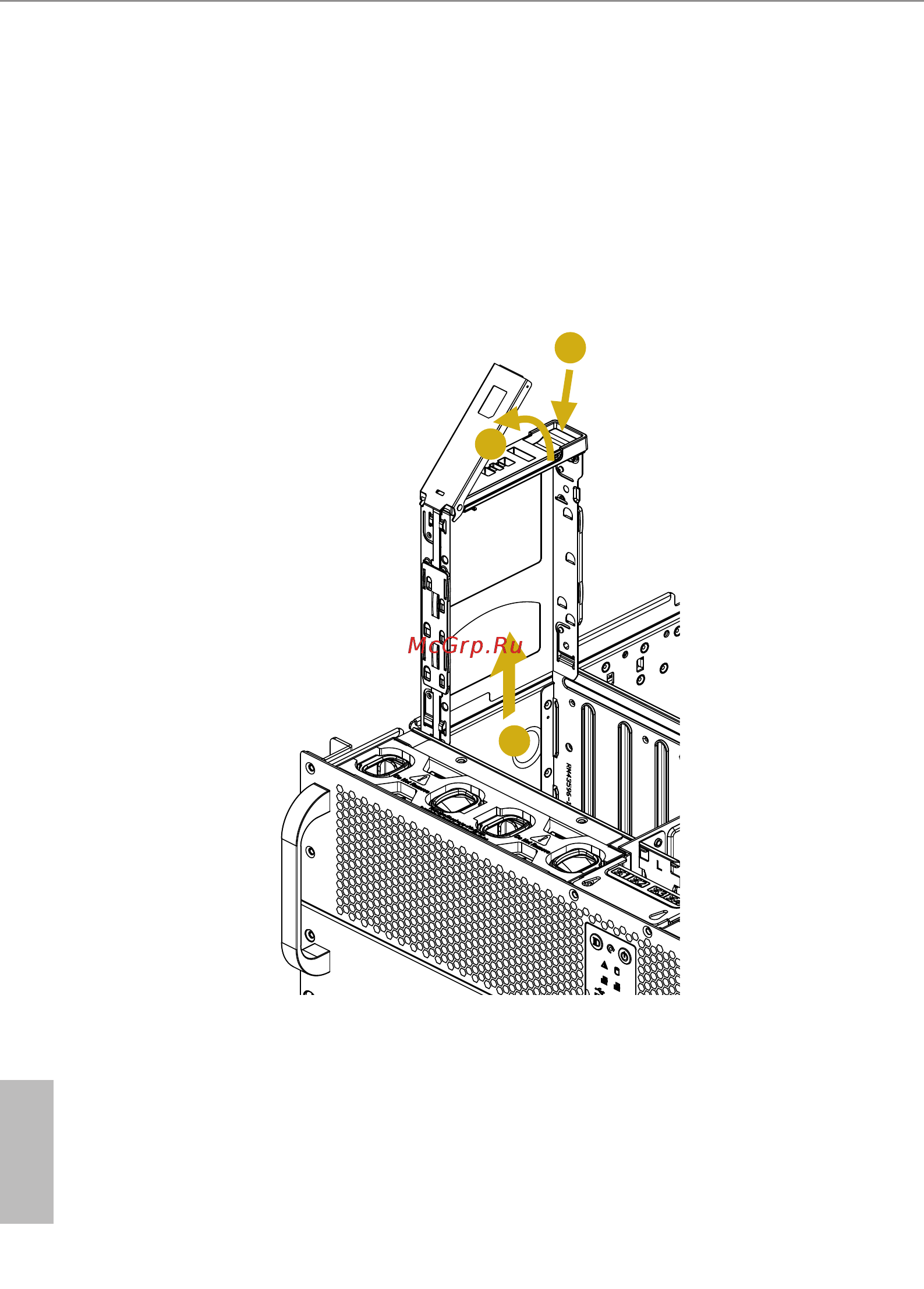 ASRock 4U100-C612 [23/42] Installing a 3 hard disk drive into the hard drive tray