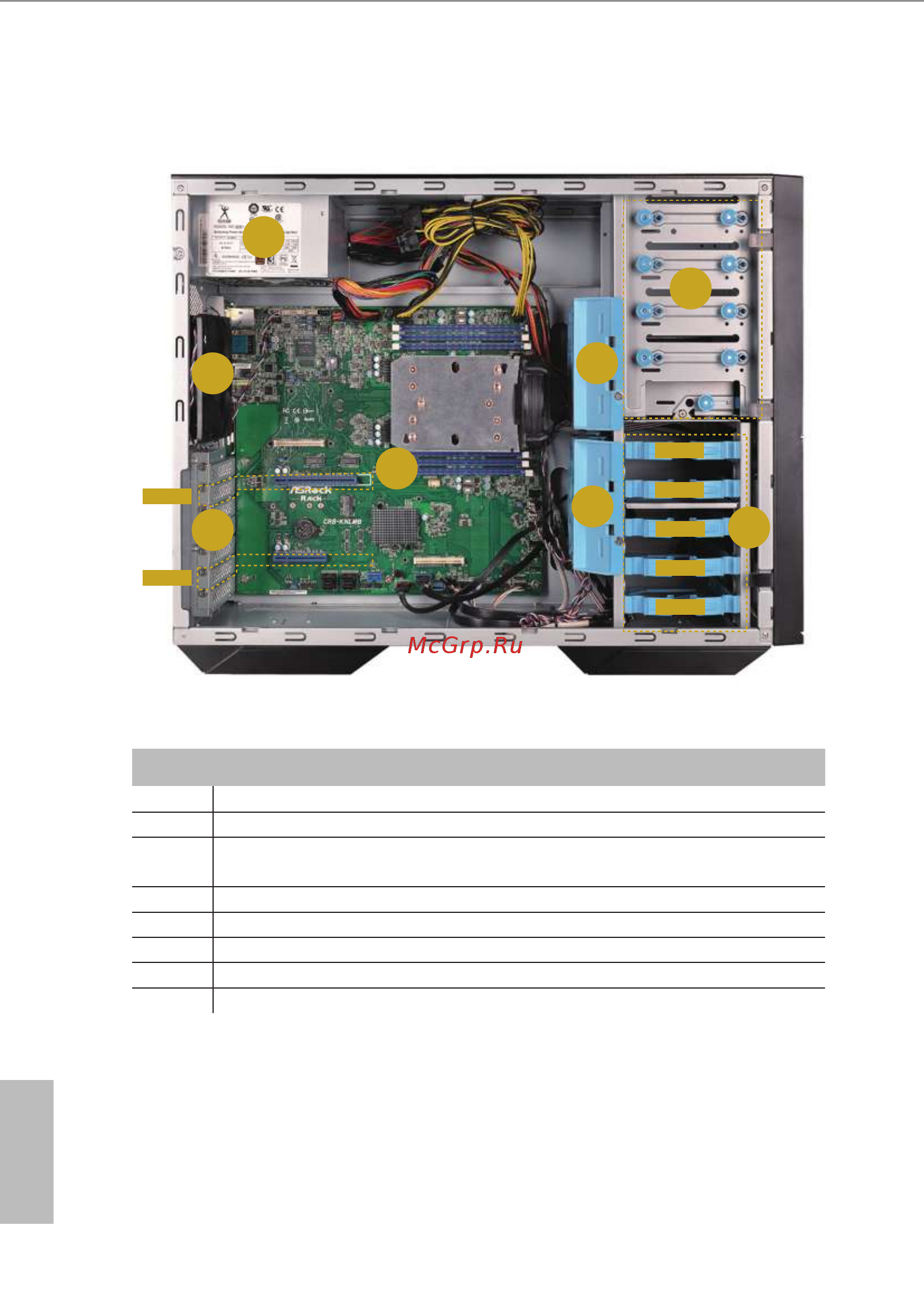 ASRock TR-KNL [12/26] Inside view