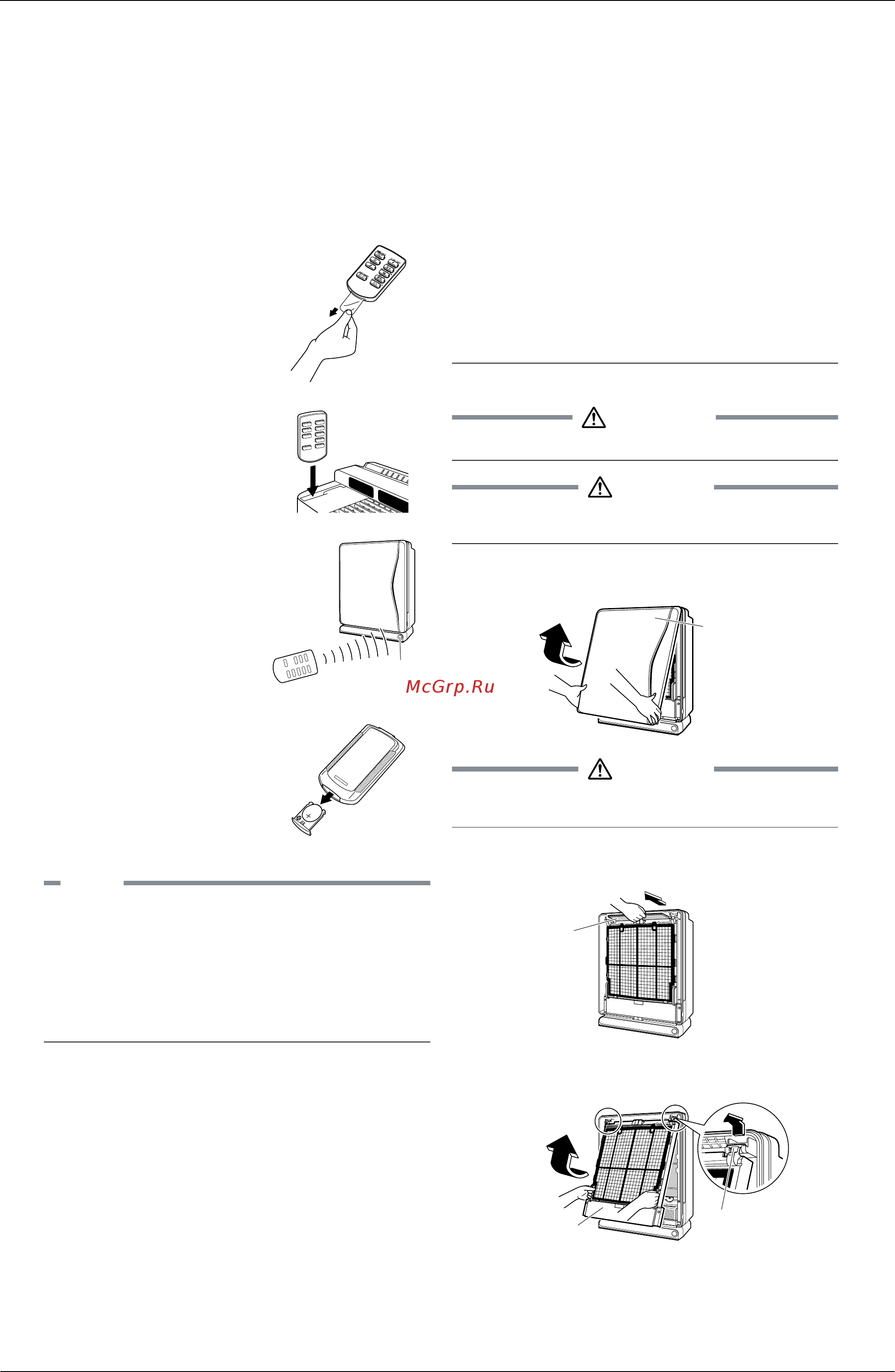 Daikin MC707VM-W [17/61] Preparation before operation