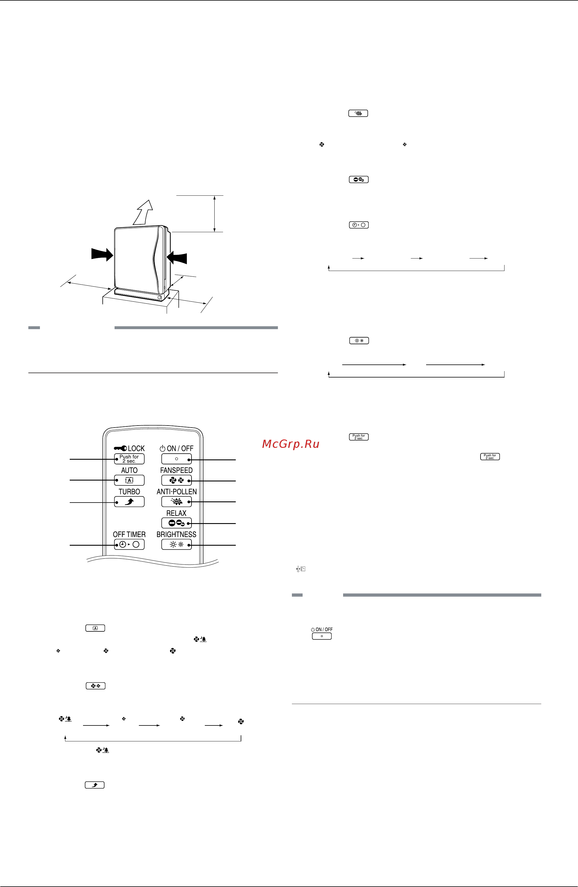 Daikin MC707VM-W [19/61] How to operate