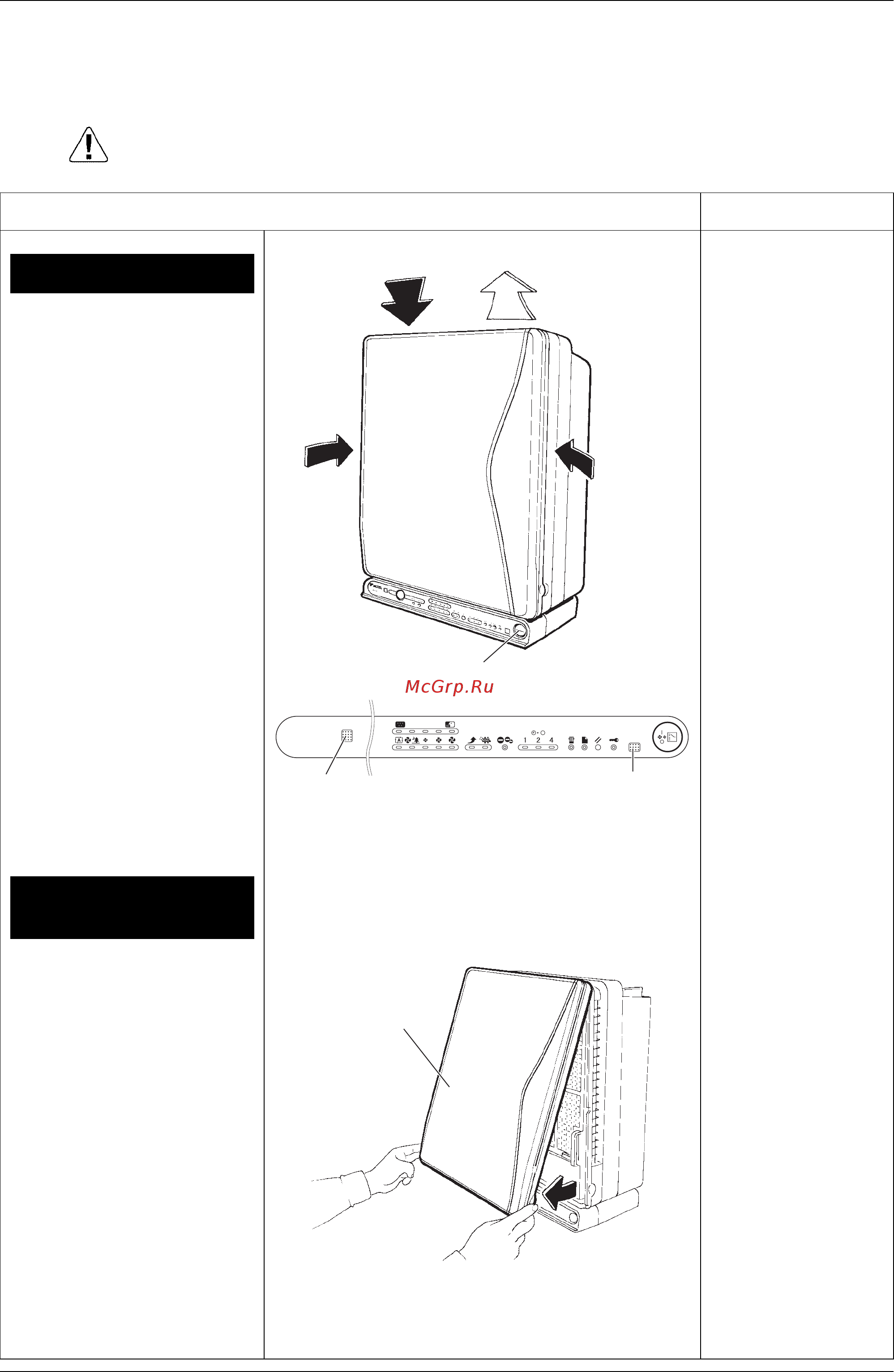 Daikin MC707VM-W [36/61] Removal procedure