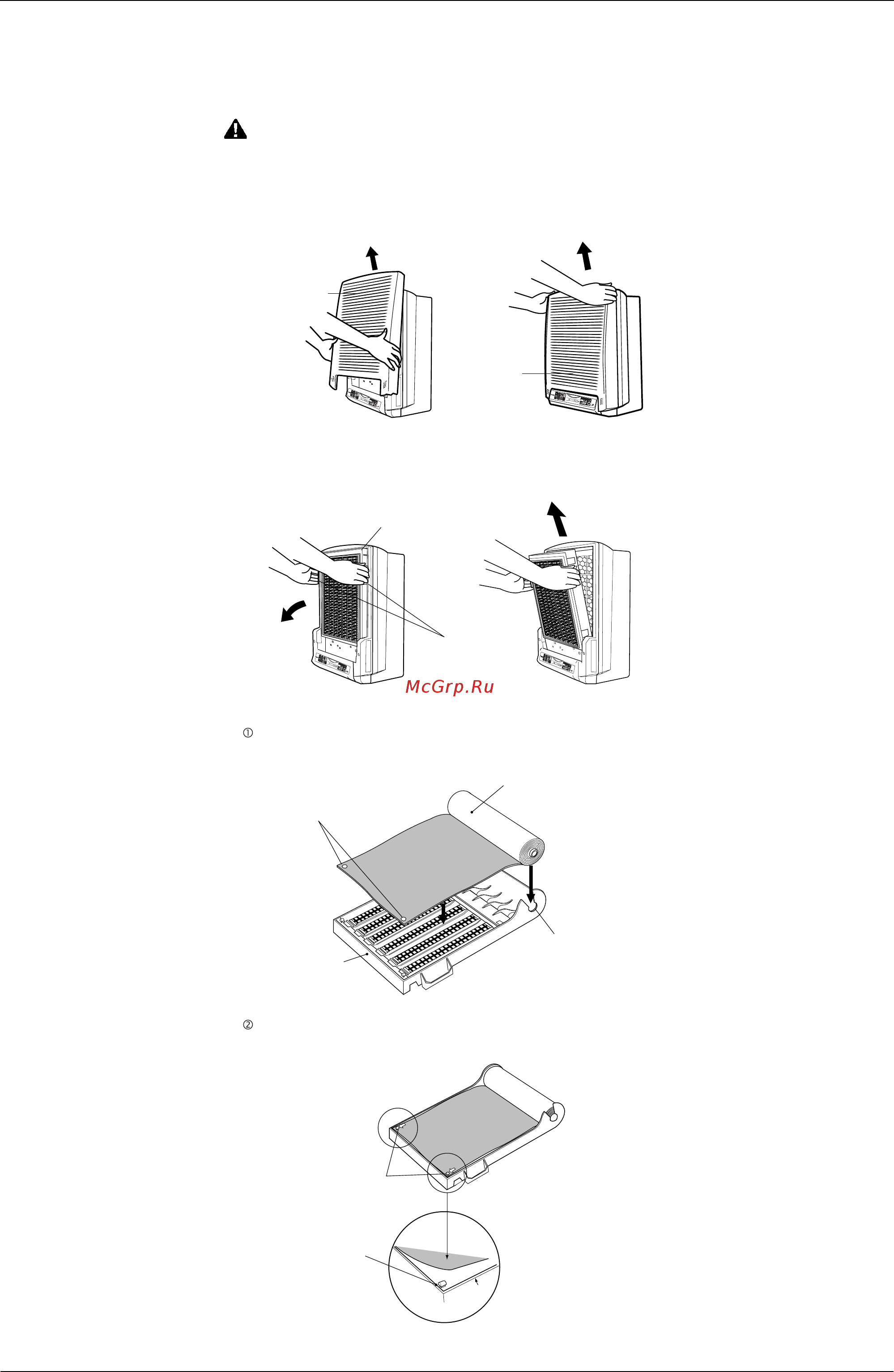 Daikin MC401VE [17/53] Fit the filter roll