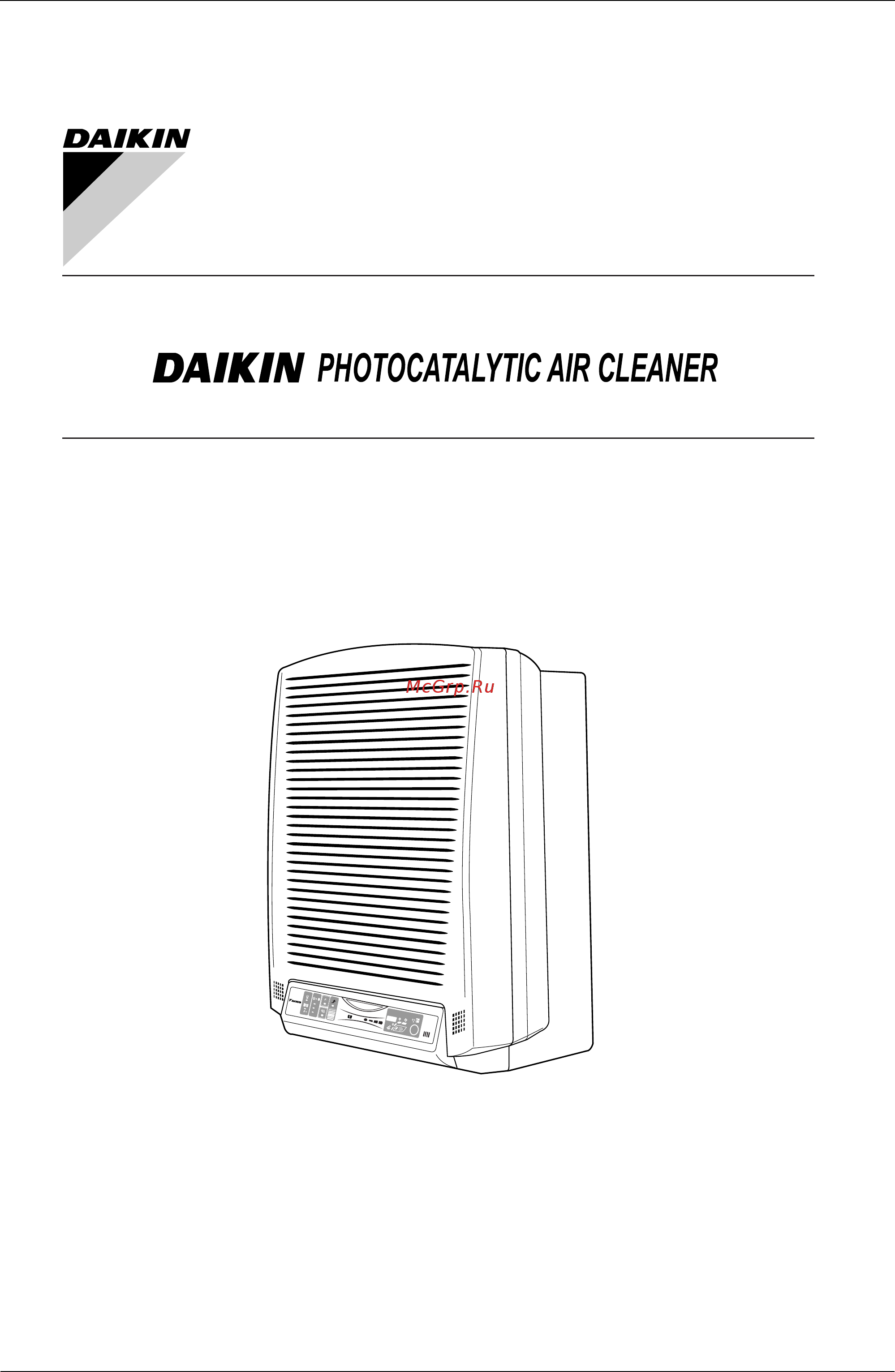 Daikin MC401VE [9/53] Operating manual