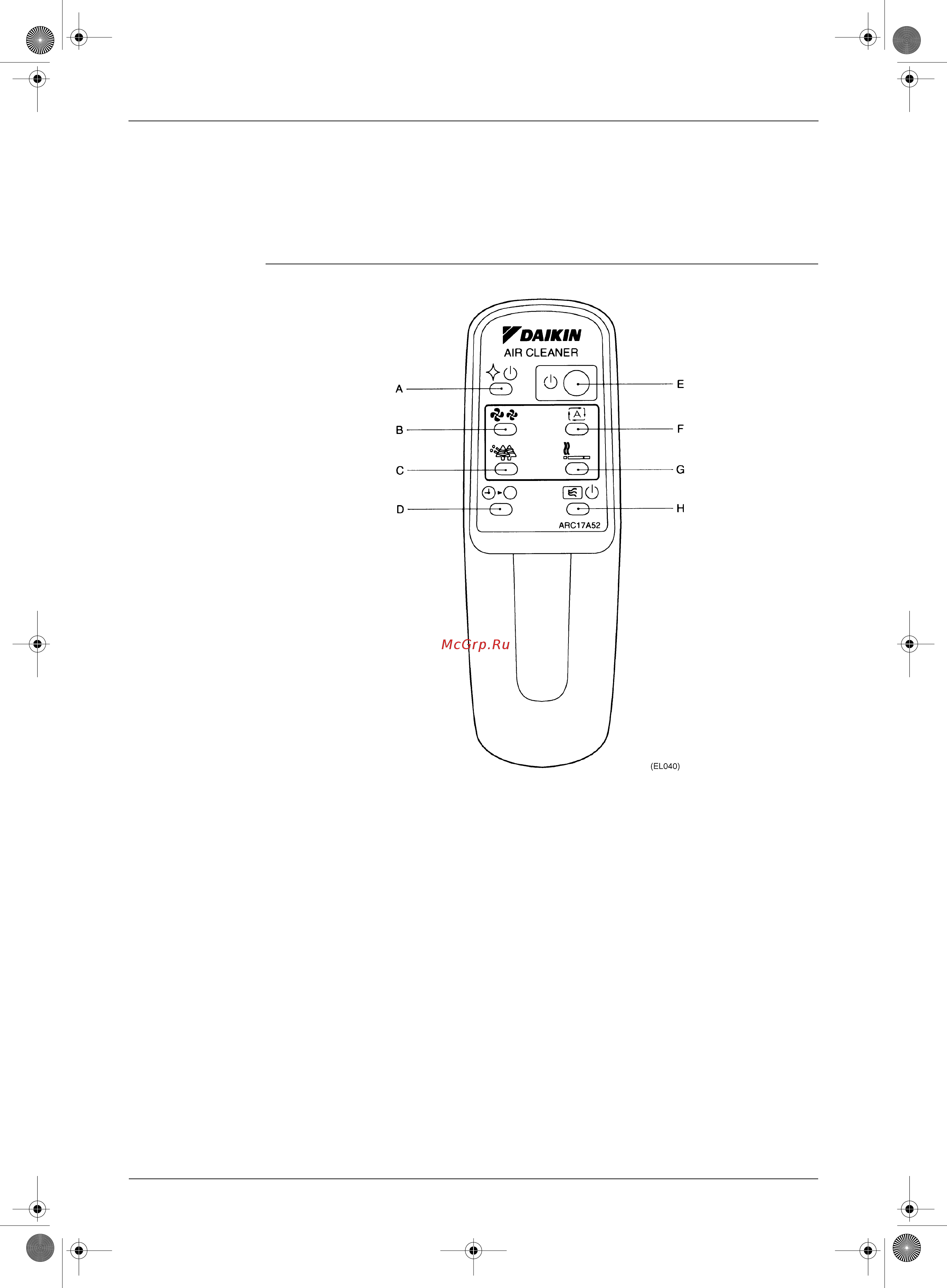 Daikin ACEF4AV1-C [20/64] Operation of the unit