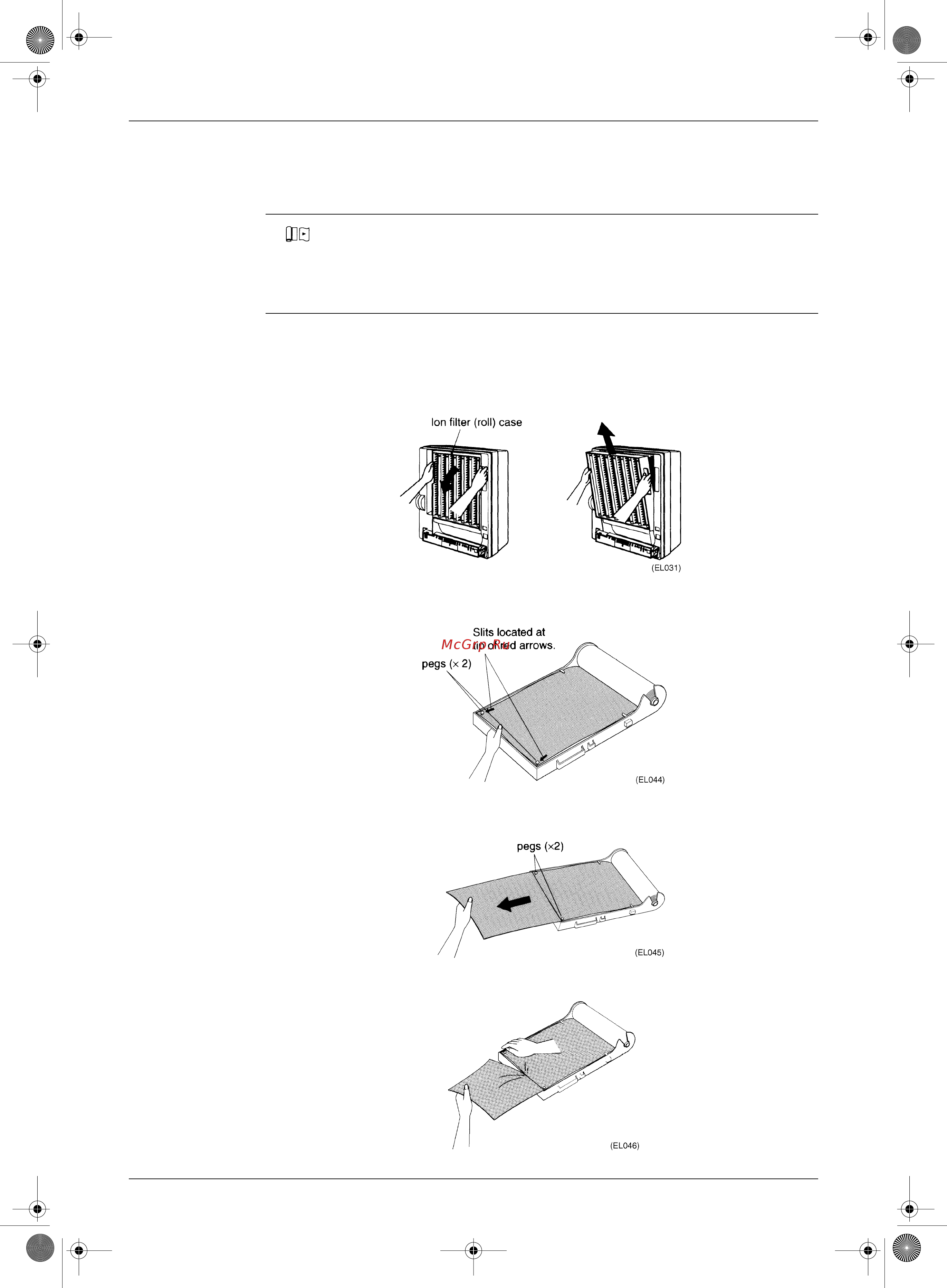 Daikin ACEF4AV1-H [27/64] Sie 64 changing the ion filter roll