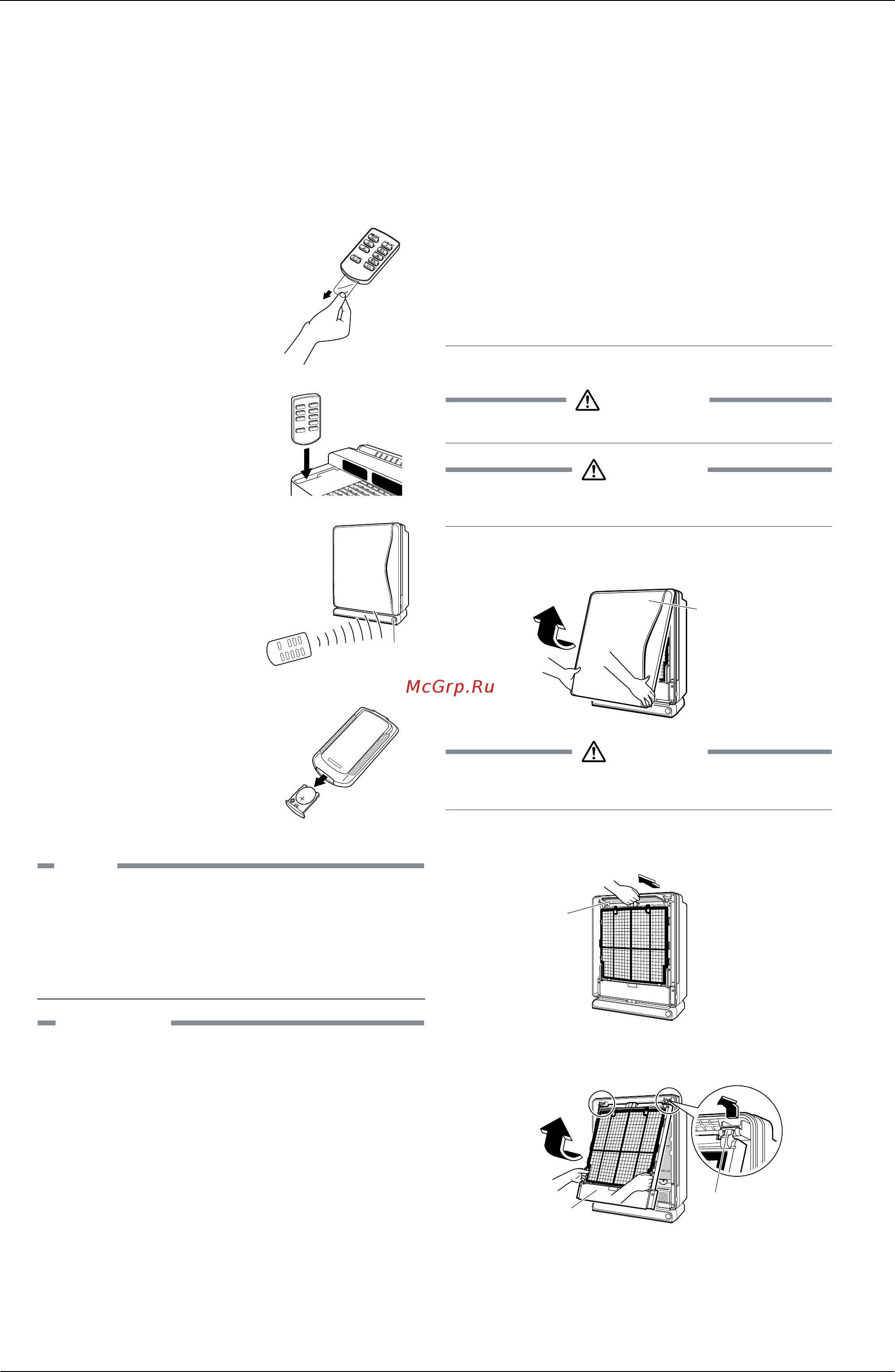 Daikin MC707BFVM [17/61] Preparation before operation